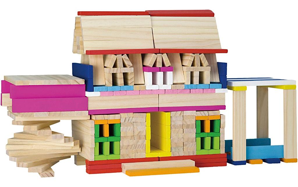 Bauklötze 250 Stück aus Holz