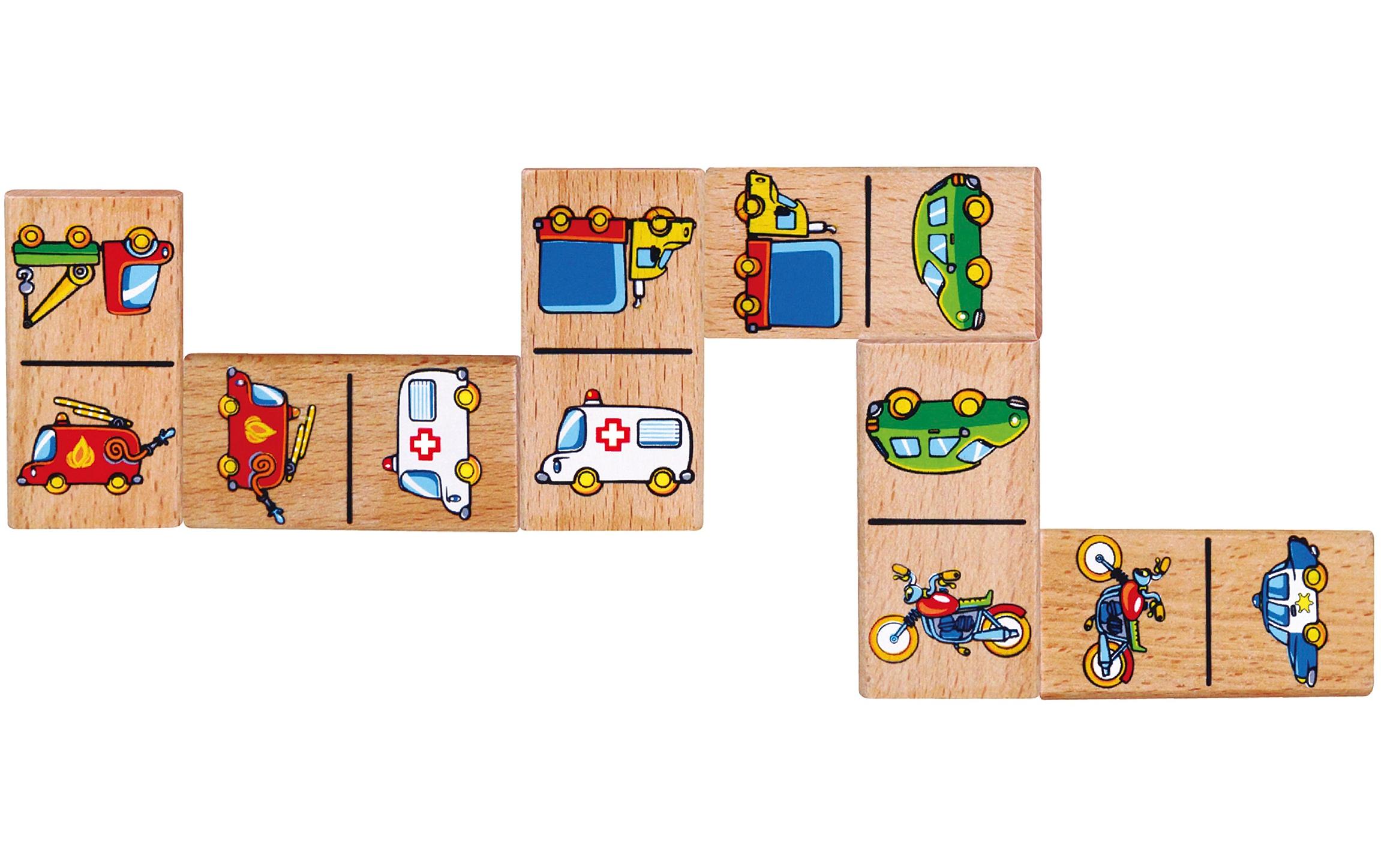 Kinderspiel Domino aus Holz