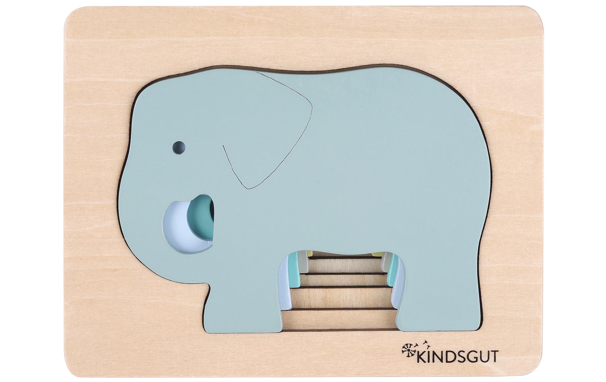 Kindsgut Tier-Puzzle Elefant