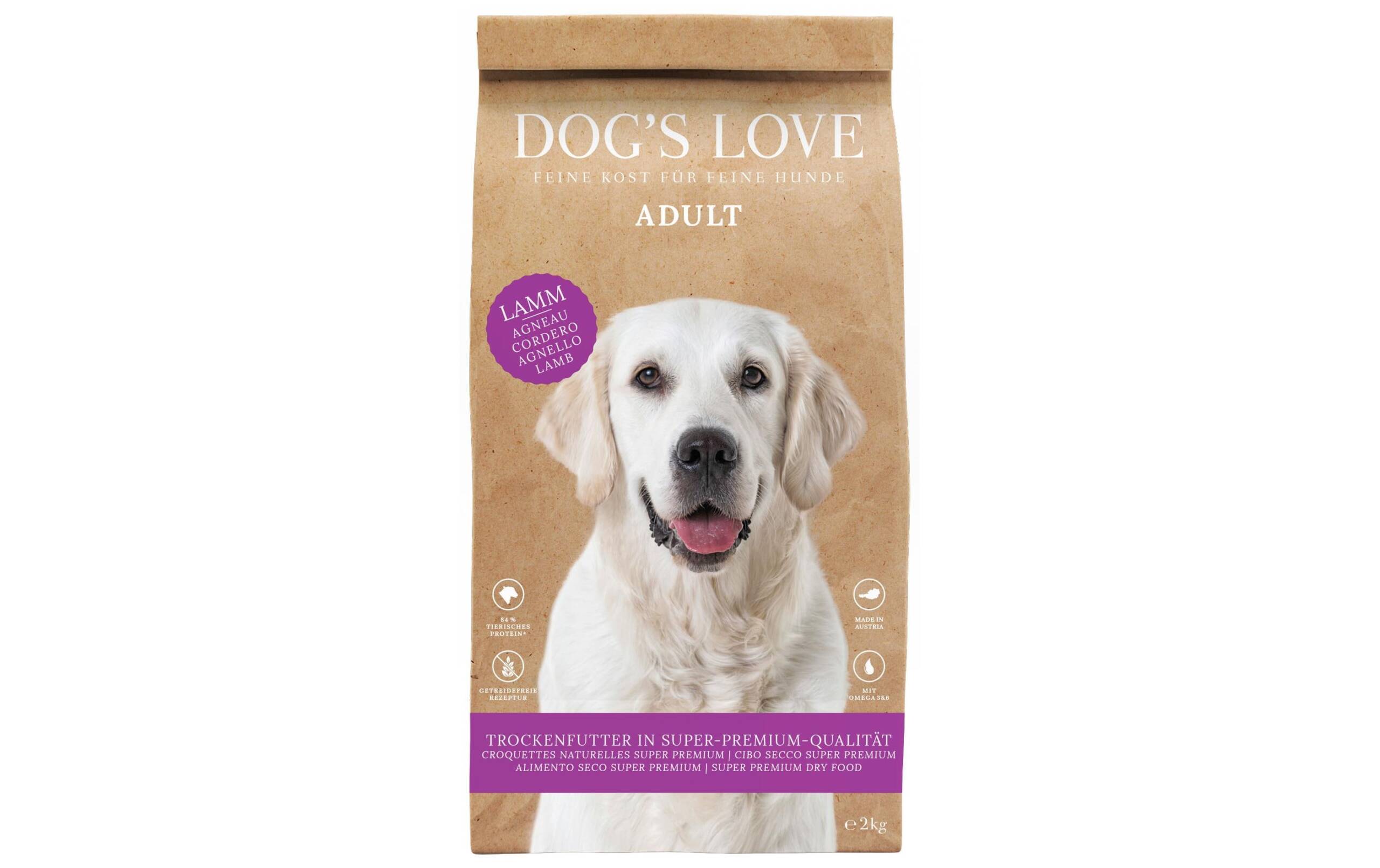 Dogs Love Trockenfutter Adult Lamm, 2kg