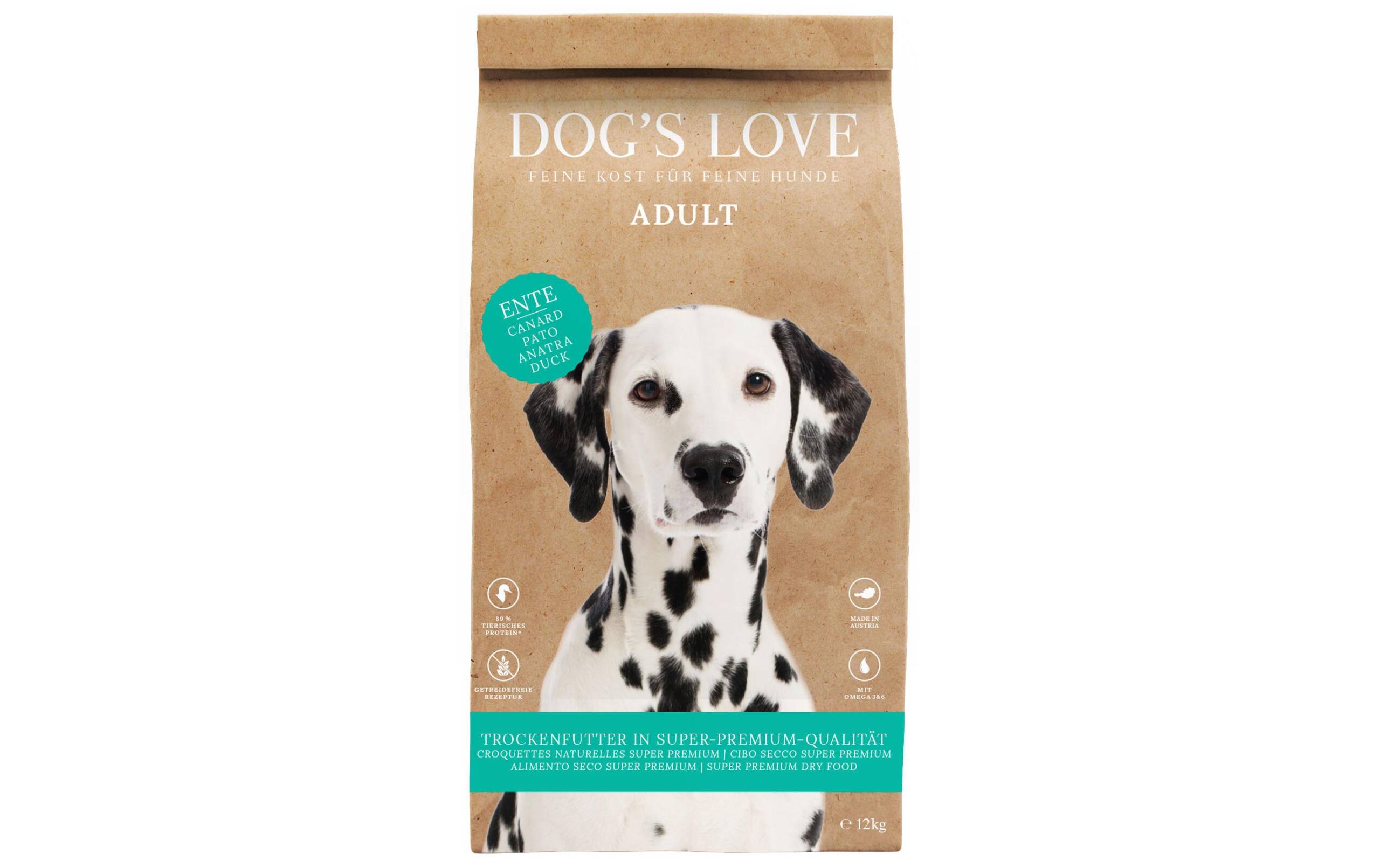 Dogs Love Trockenfutter Adult Ente, 12kg