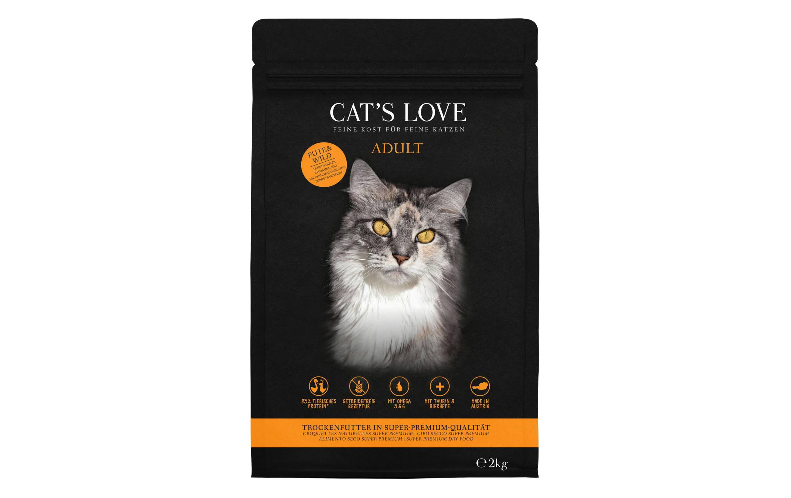 Cats Love Trockenfutter Adult Pute & Wild 2kg – Bild 2