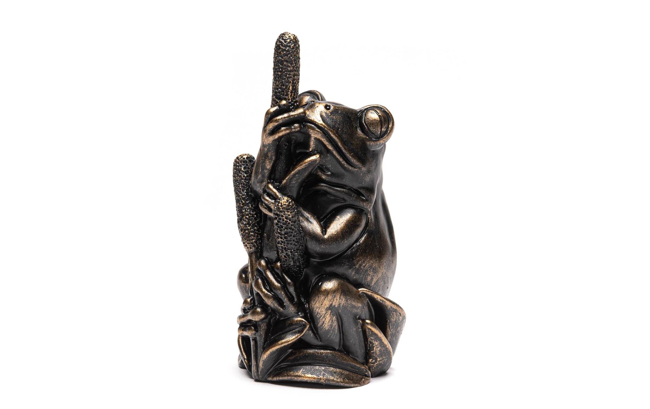 Cane Companions Frosch antike bronze