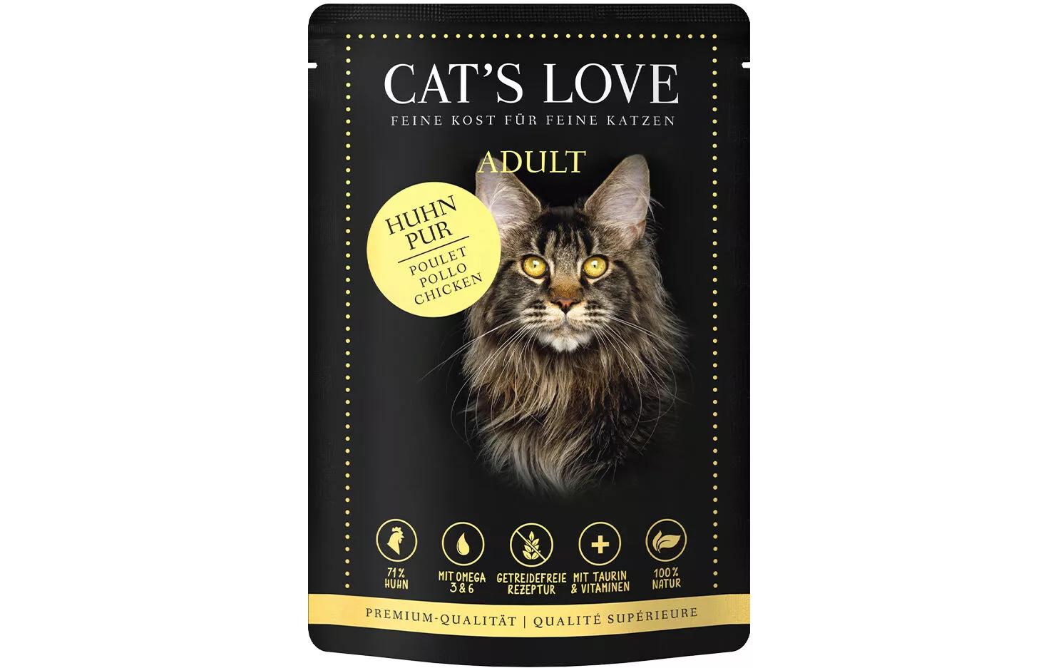 Cats Love Adult Huhn Pur 85g