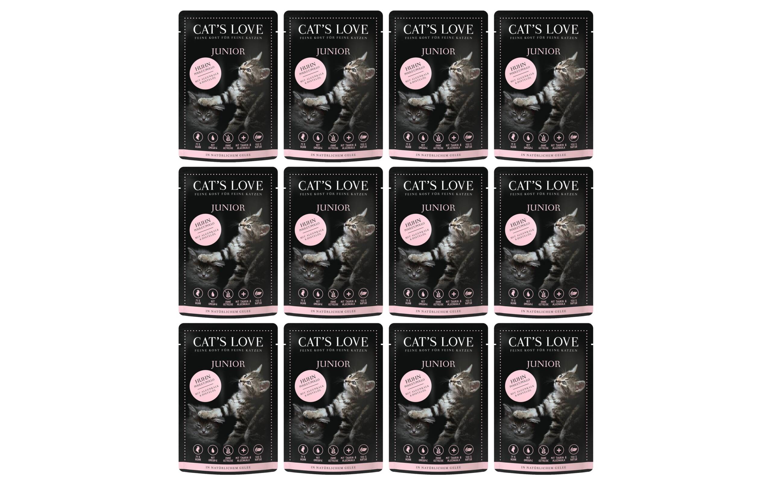 Cats Love Junior Huhn 12x85g Kit