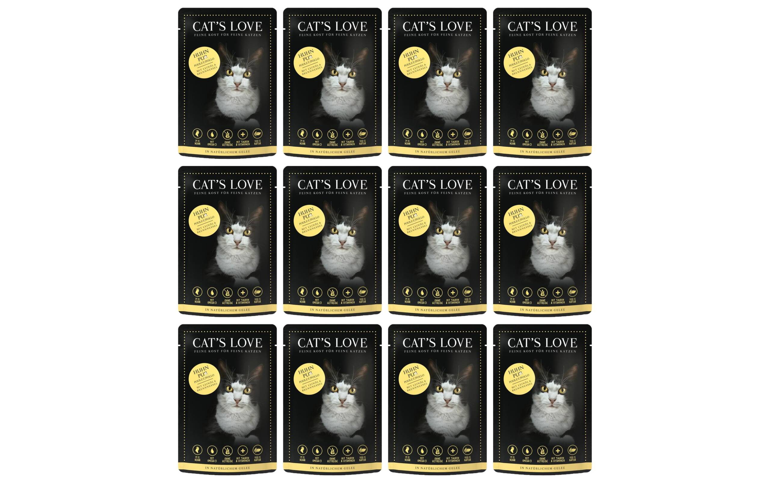 Cats Love Adult Huhn Pur 12x85g Kit