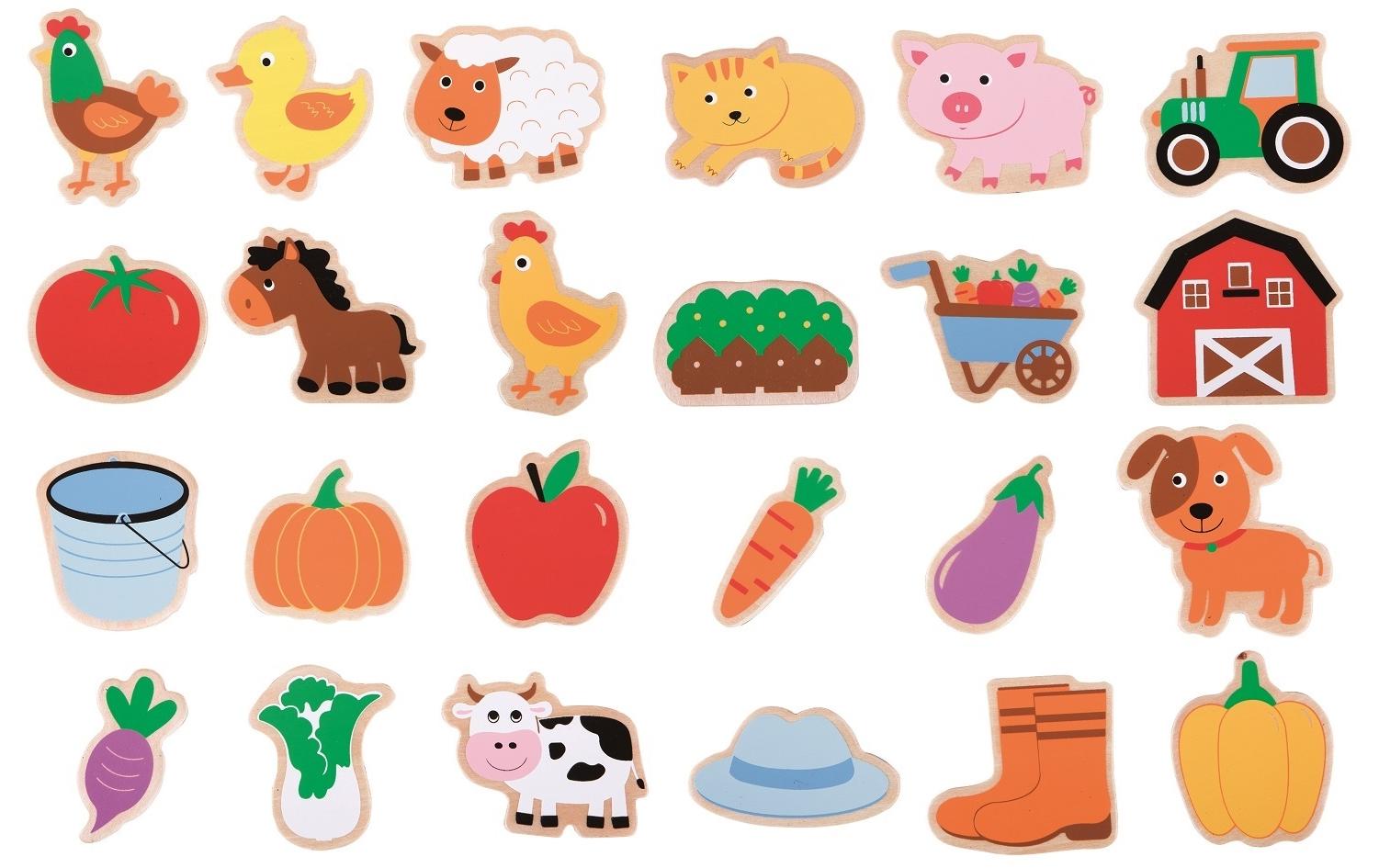 Spielba Bauernhof Magnete 24 Teile Alter: 3+