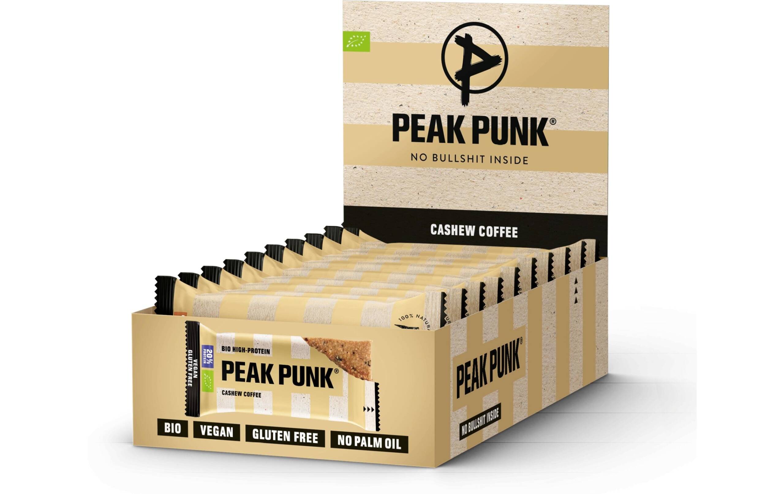 Bio Oat Protein Flapjack, Cashew Coffee 12 x 55 g