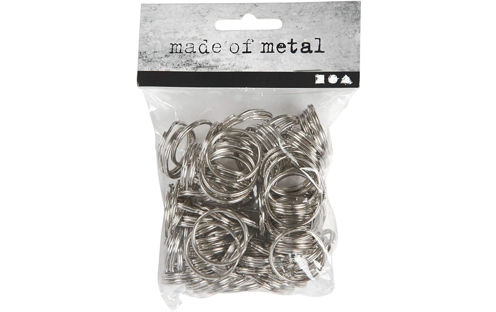 Creativ Company Spaltring 25  mm Metall, 100 Stück