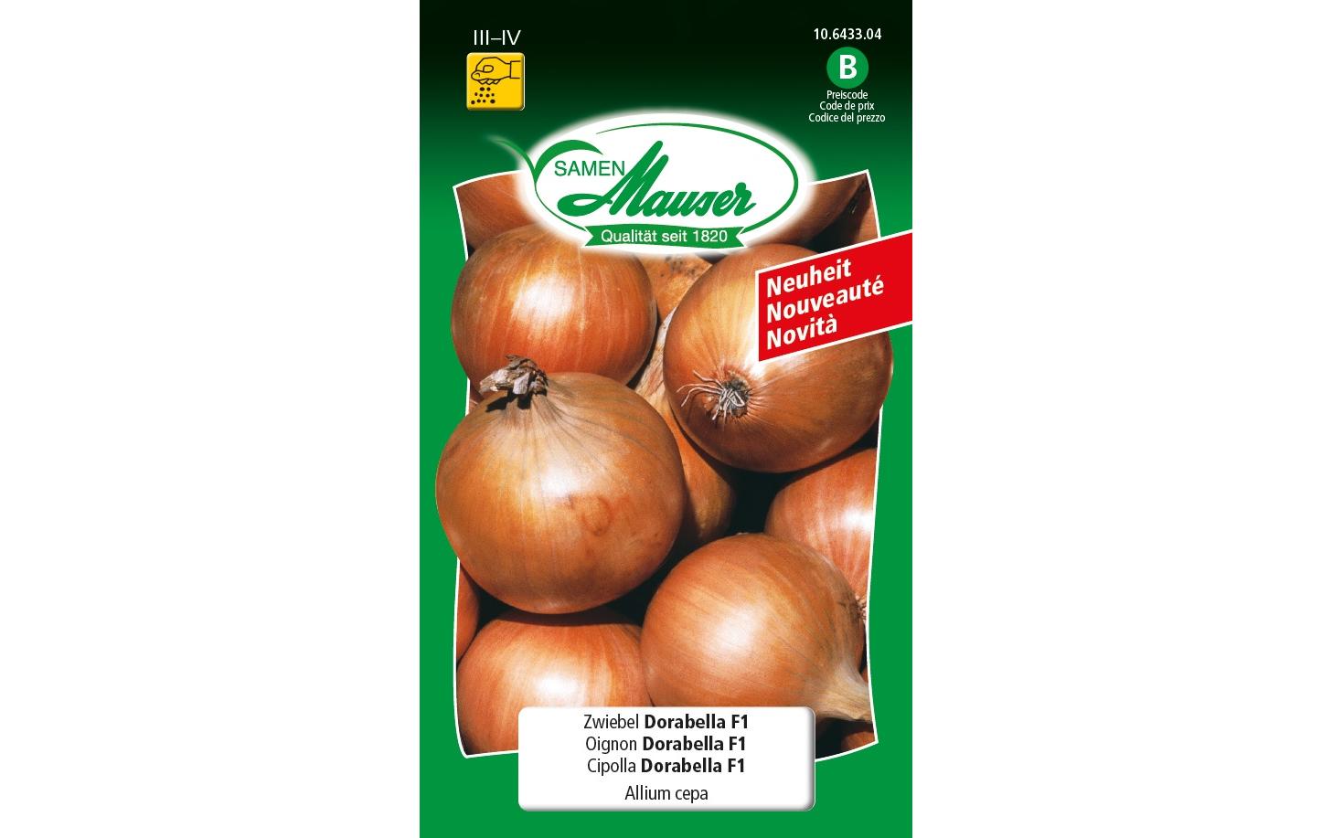 Samen Mauser Zwiebel Dorabella F1