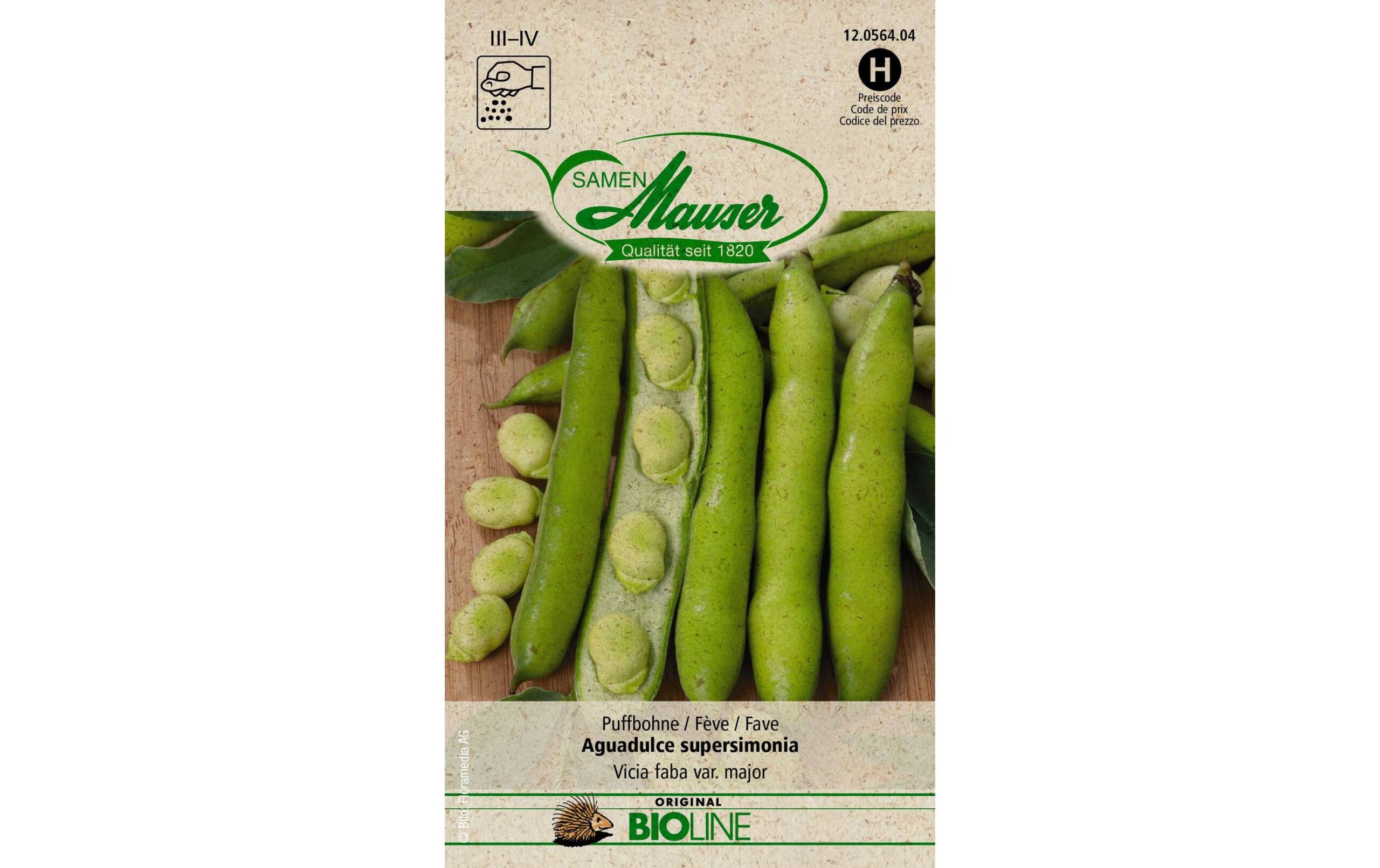 Samen Mauser Puffbohne Aguadulce supersimon