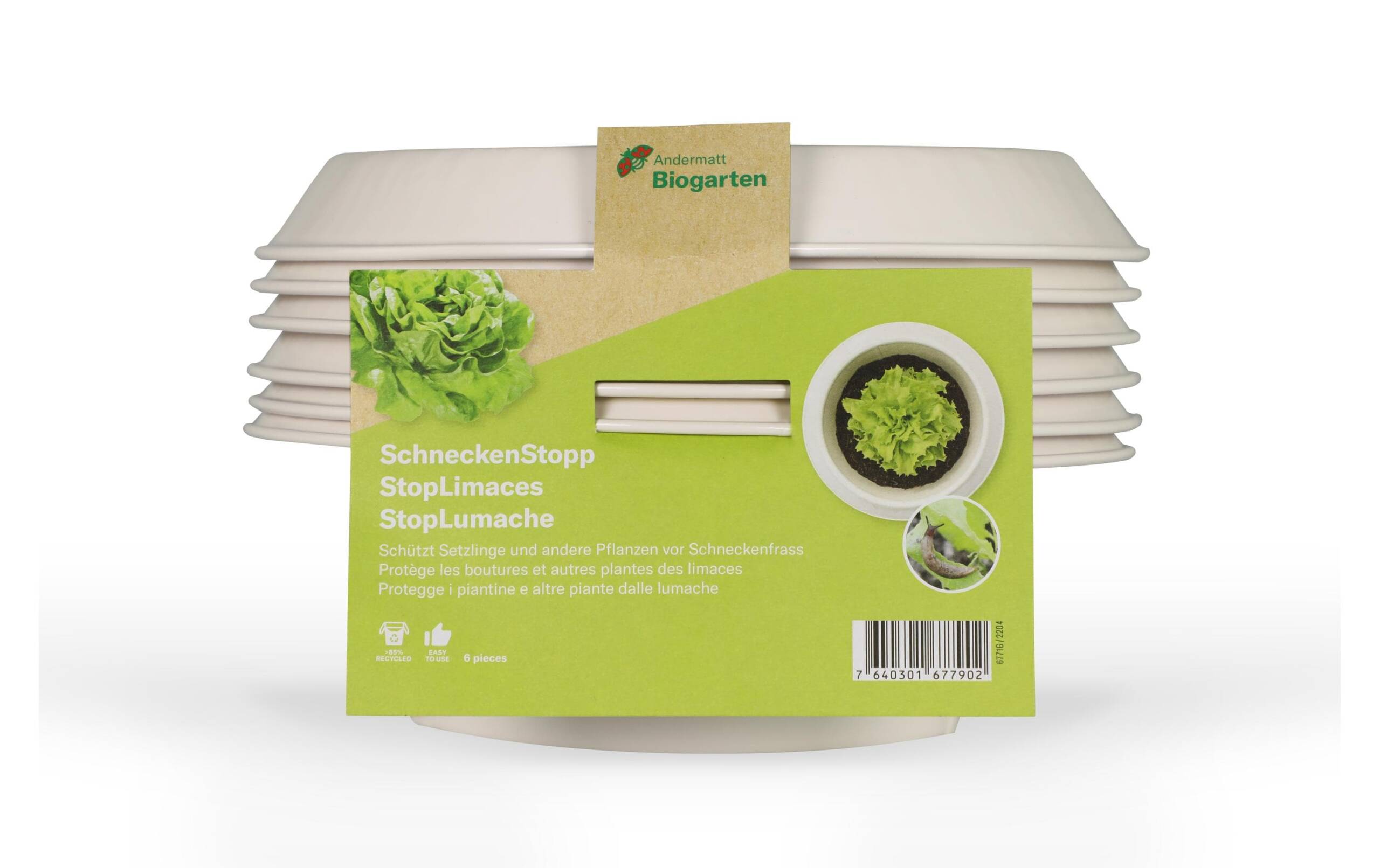 Andermatt Bio SchneckenStopp FE 6er elfenbein