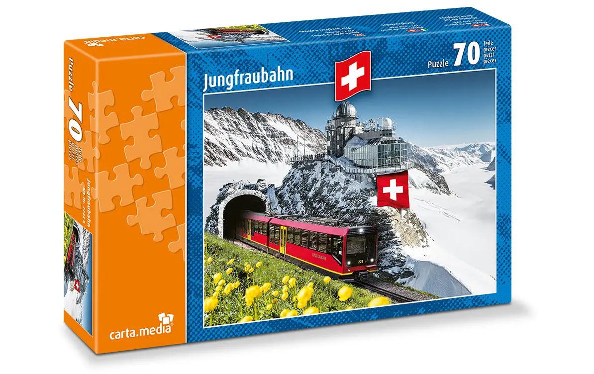 Kinderpuzzle Jungfrau Bahn 70 Teile
