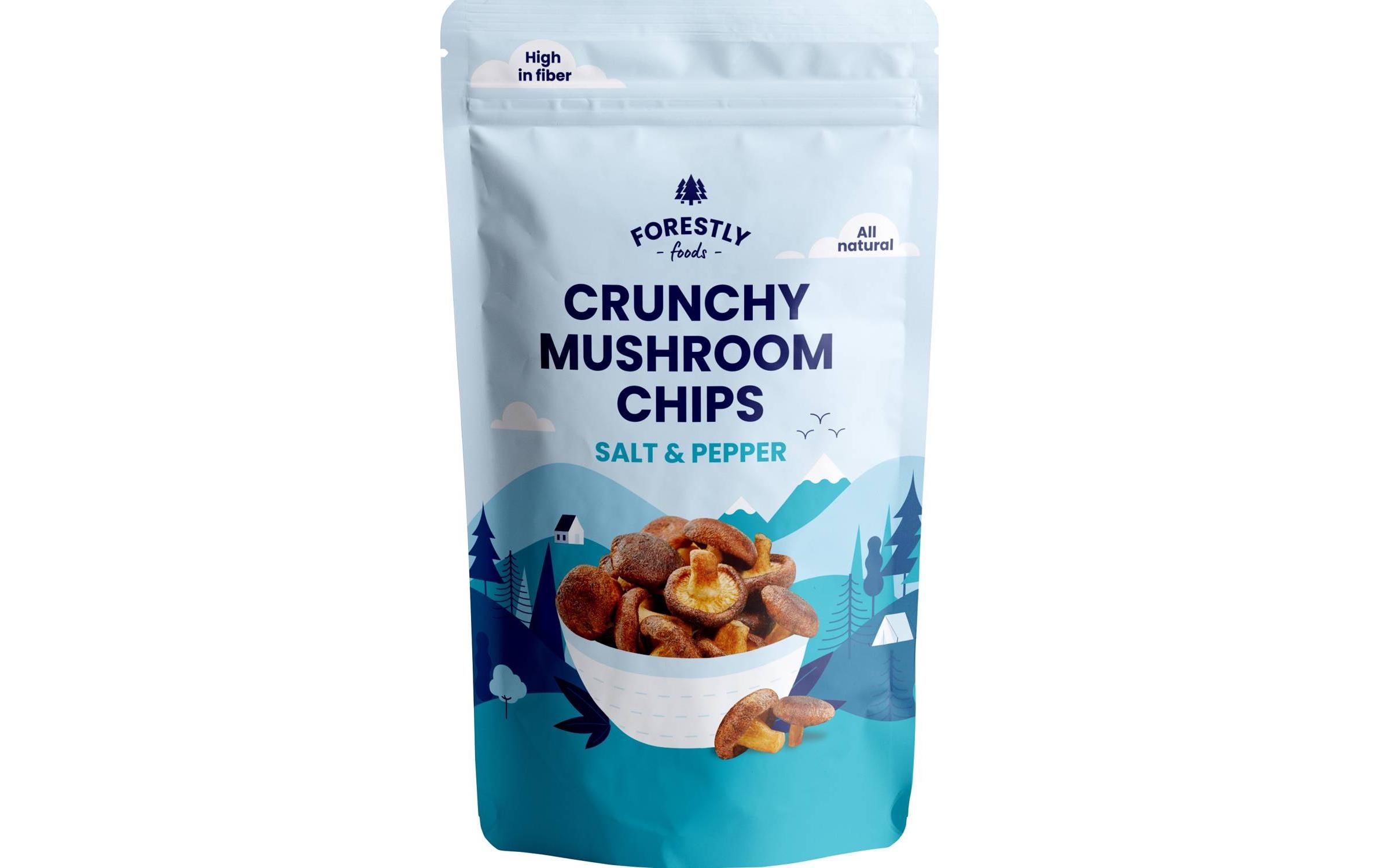 Crunchy Mushroom Chips - Salz & Pfeffer 50g