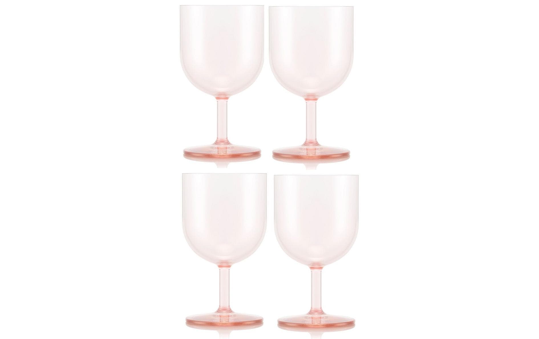 Bodum Okett Rotwein-G rosa Transparent rosa, 4Stk