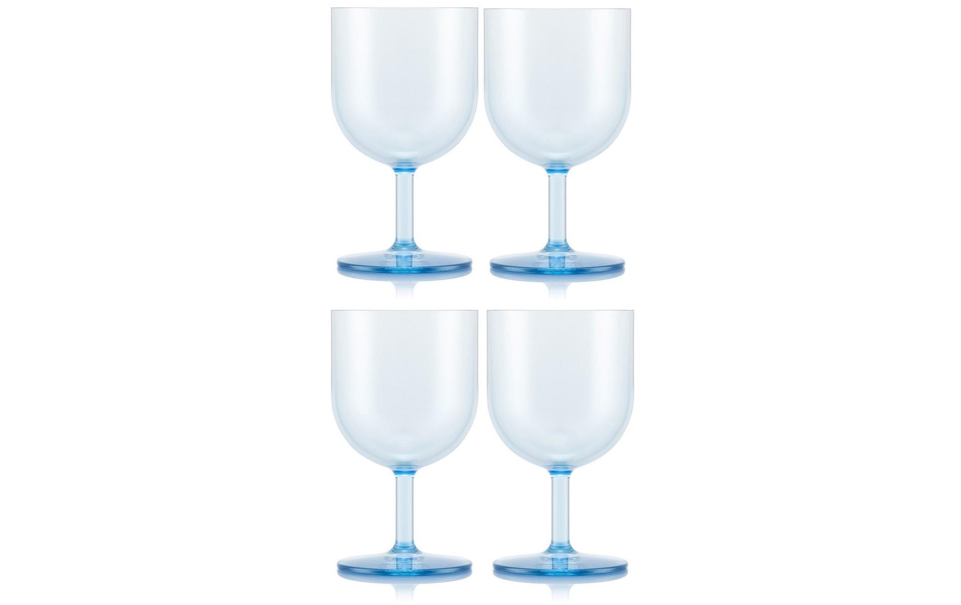 Bodum Okett Rotwein-G blau Transparent blau, 4Stk