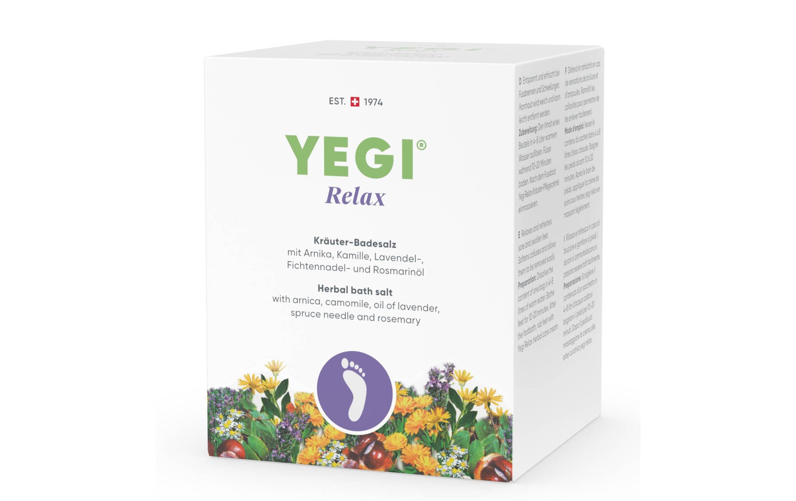 Yegi Fussbad-Salz Kräuter Relax 8x 50 g