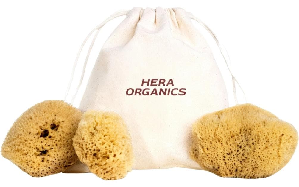 Menstruationsschwamm, Gr. S 3er Set, Naturschwamm, Zero Waste