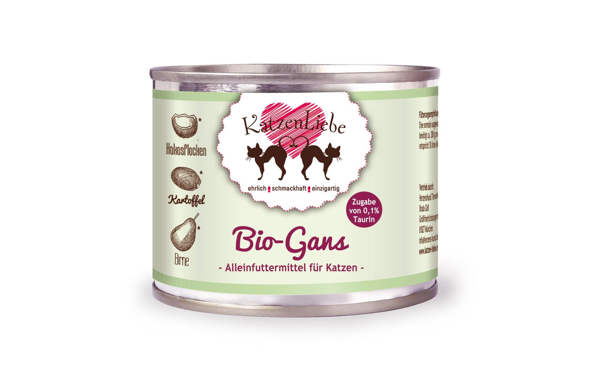 Katzenliebe Bio-Gans mit Bio-Kartoffel 200g