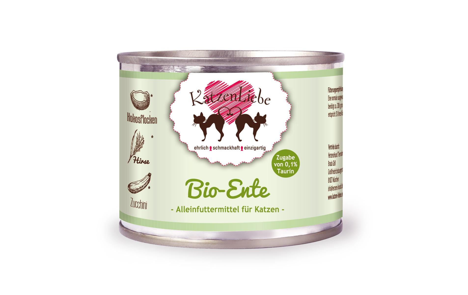 Katzenliebe Bio-Ente mit Bio-Zucchini 200g
