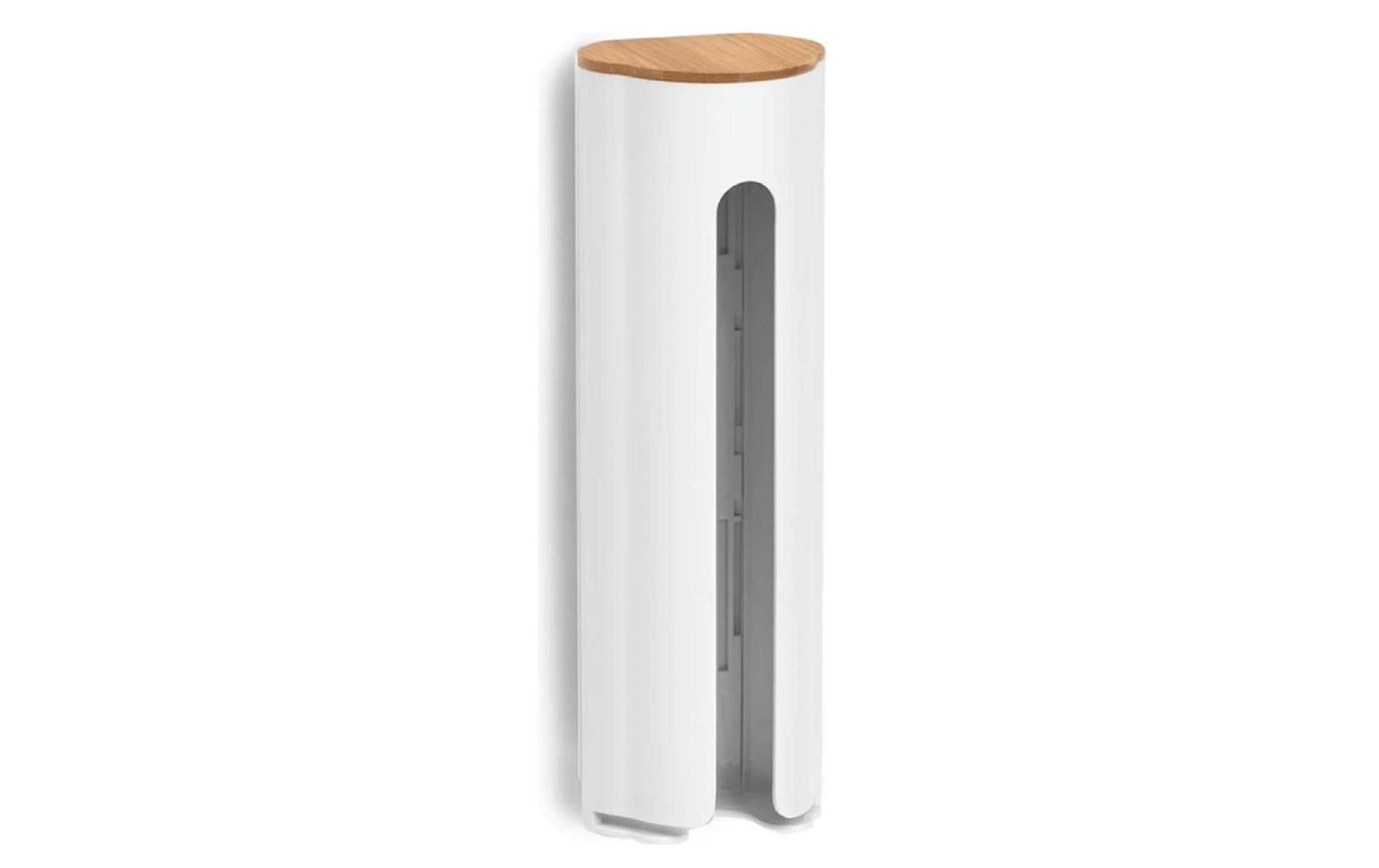 Zeller Aufbewahrungsdose für Wattepads ABS/Bambus aus China 8 x 6.5 x 25 cm