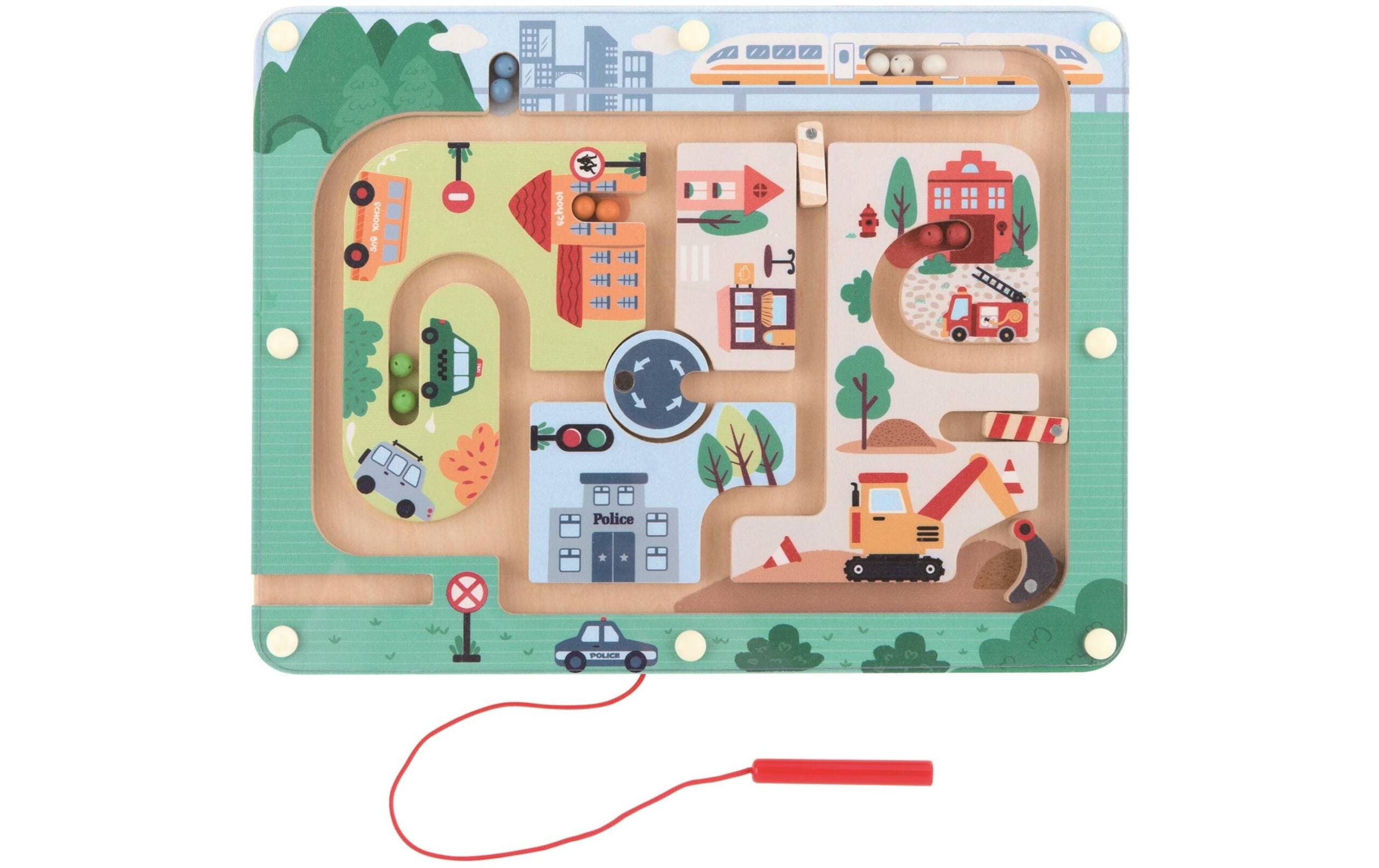 Magnetspiel Stadtlabyrinth