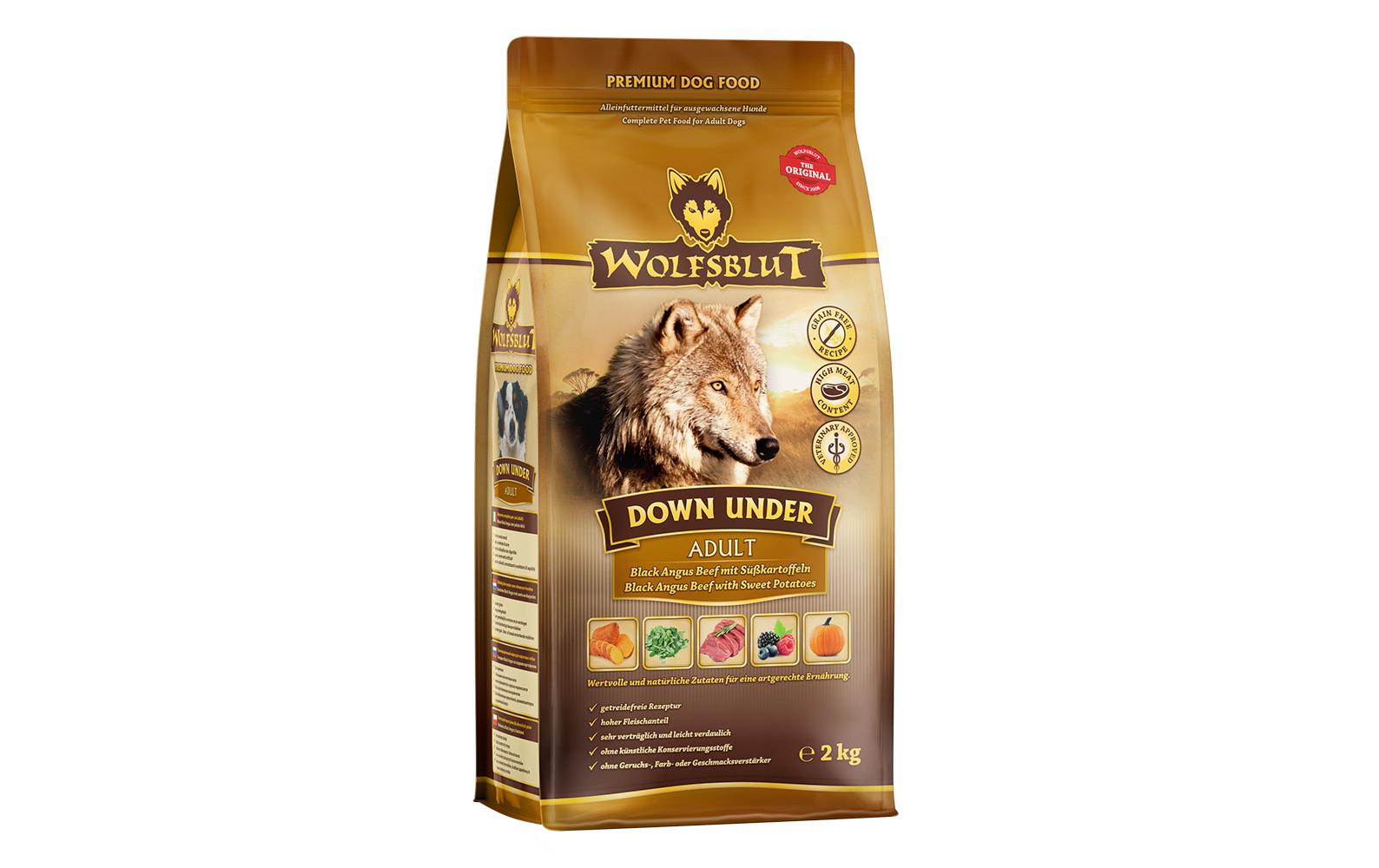 Wolfsblut Dog Down Under Black Angus Beef mit Süsskartoffeln, 2kg
