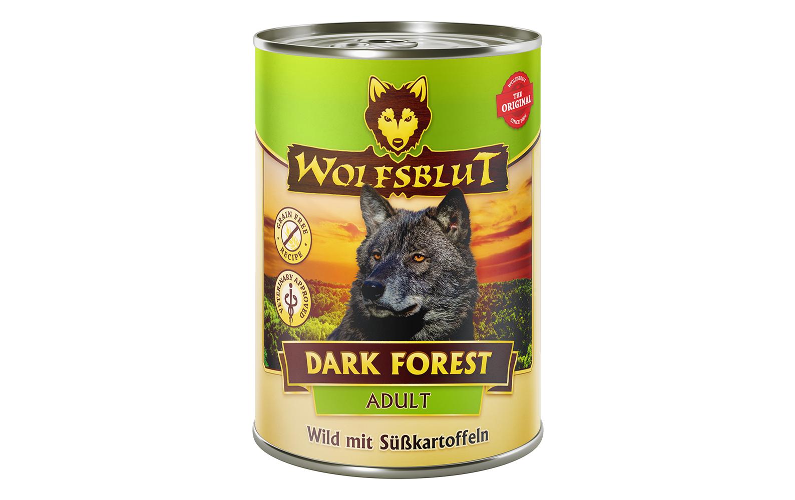 Wolfsblut Dog Dose Dark Forest Wild mit Süsskartoffel, 395g