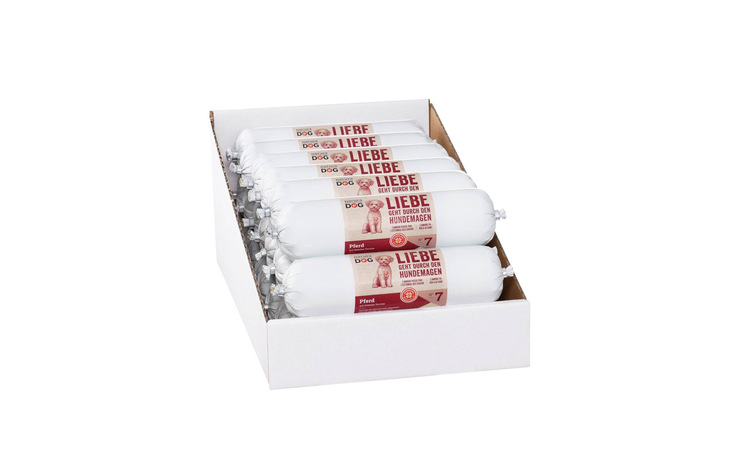 natura Dog Nassfutter Pferd 20x400g mit Gemüse Terrine