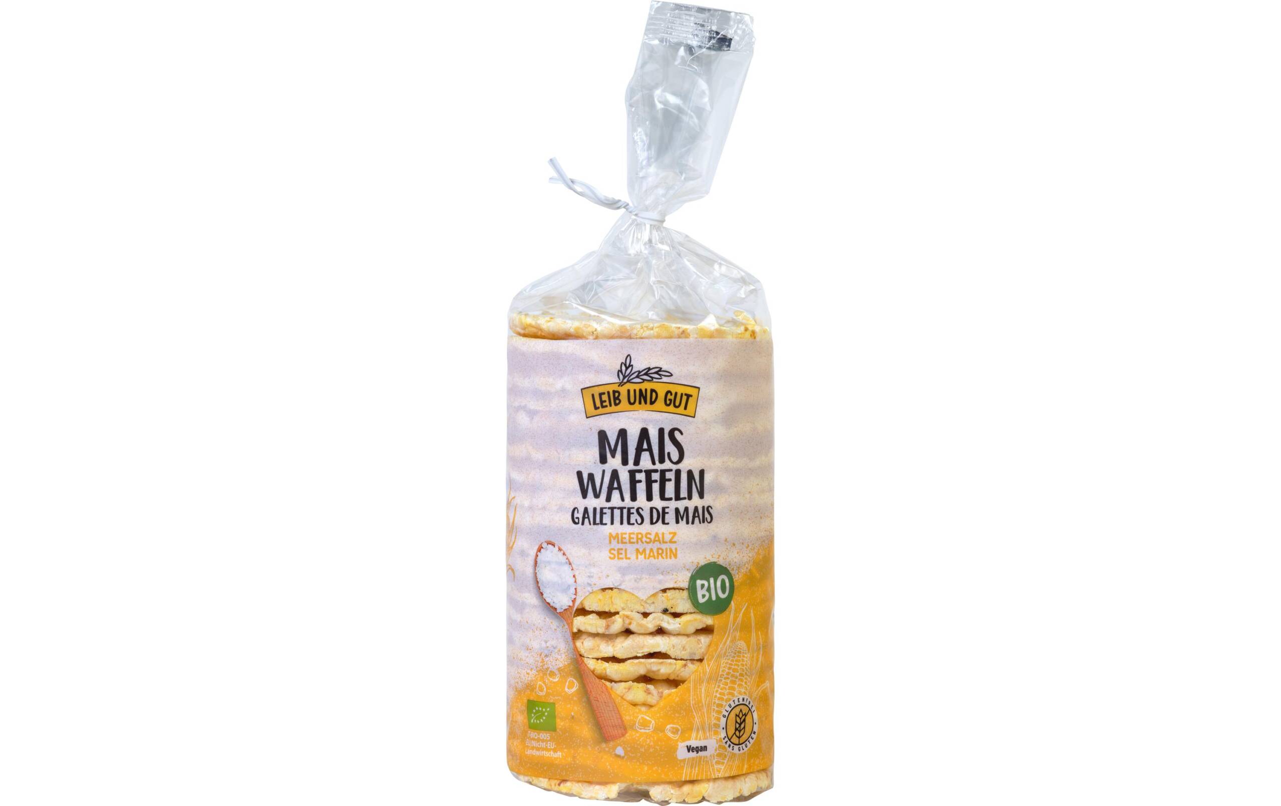 Maiswaffeln mit Meersalz BIO 120 g