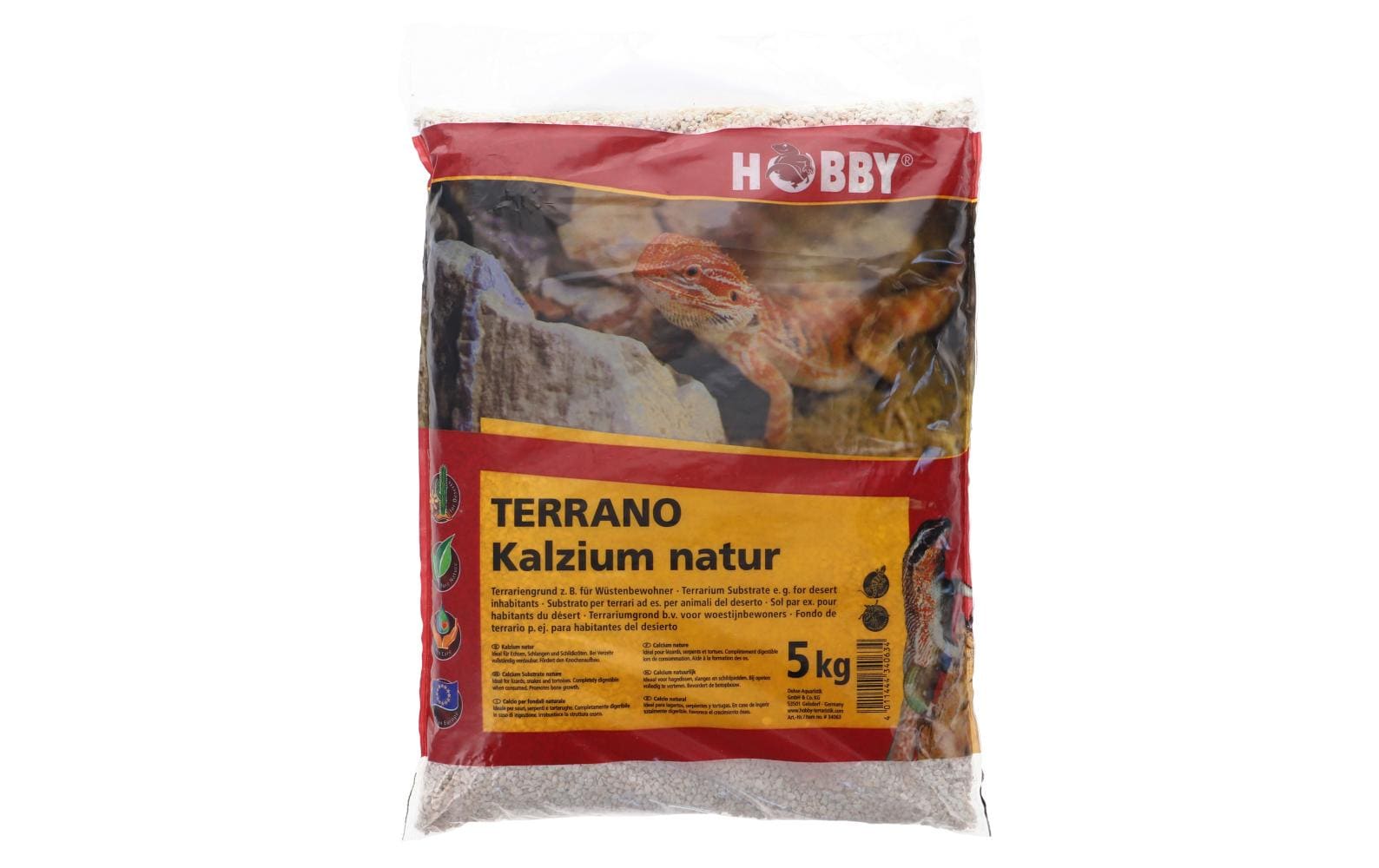 Hobby Terra Terrano Kalzium natur, Ø 2-3mm, 5kg