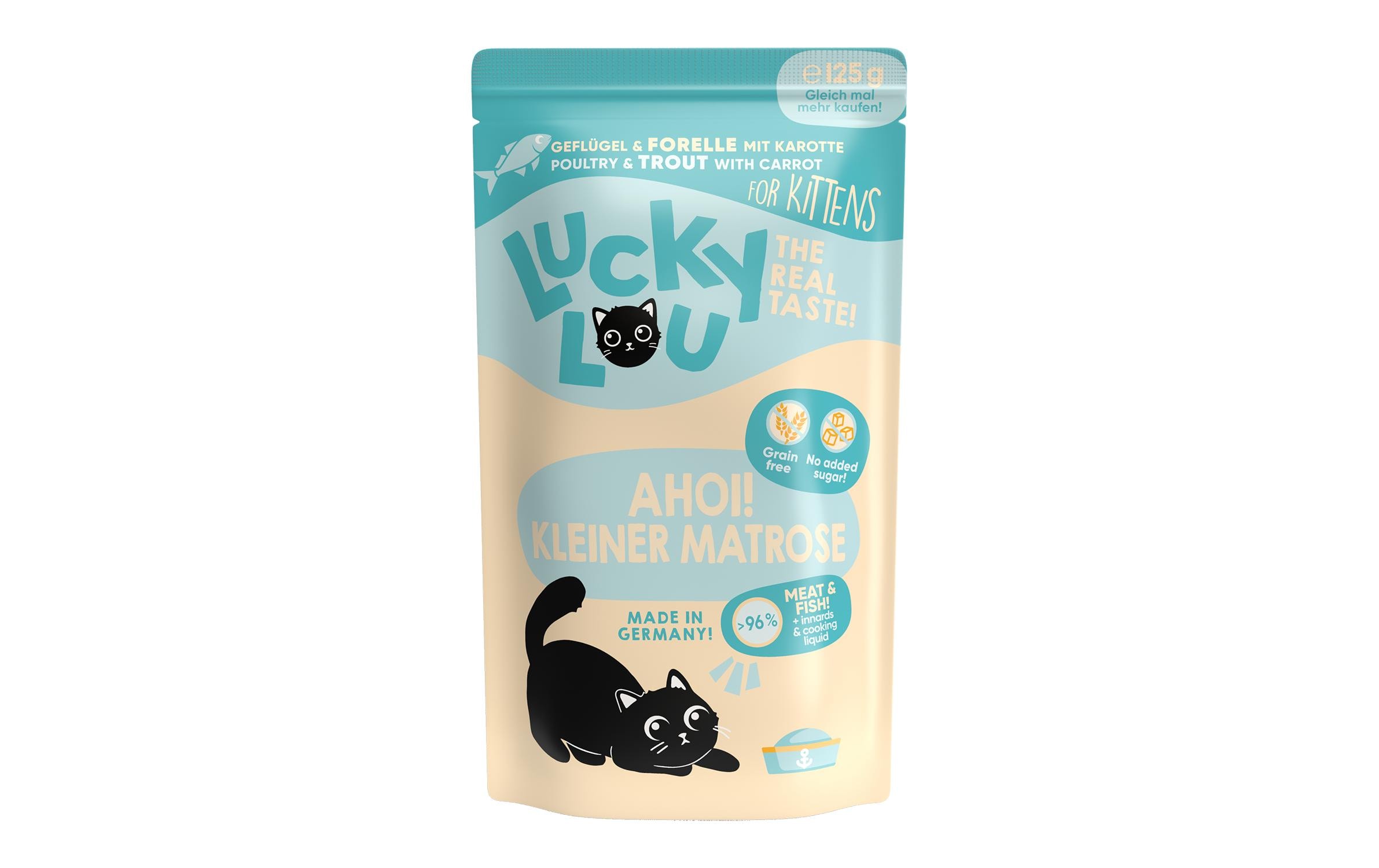 Lucky Lou Lifestage Kitten Geflügel&Forelle 125g