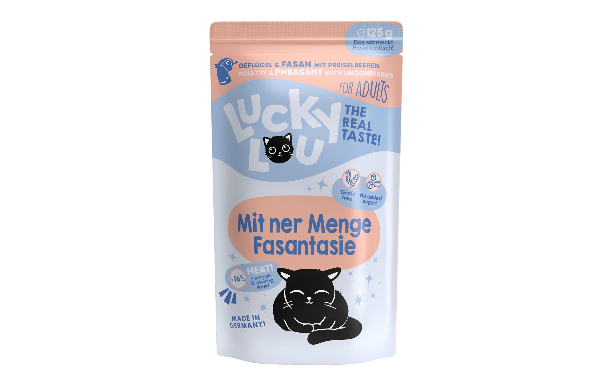 Lucky Lou Lifestage Adult Geflügel&Fasan 16x125g Kit – Bild 3