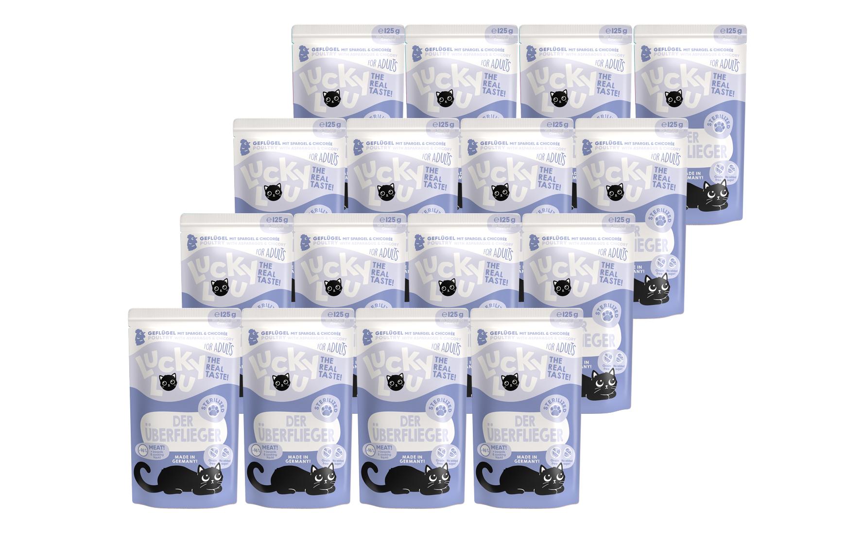 Lucky Lou Lifestage Sterilized Geflügel 16x125g Kit