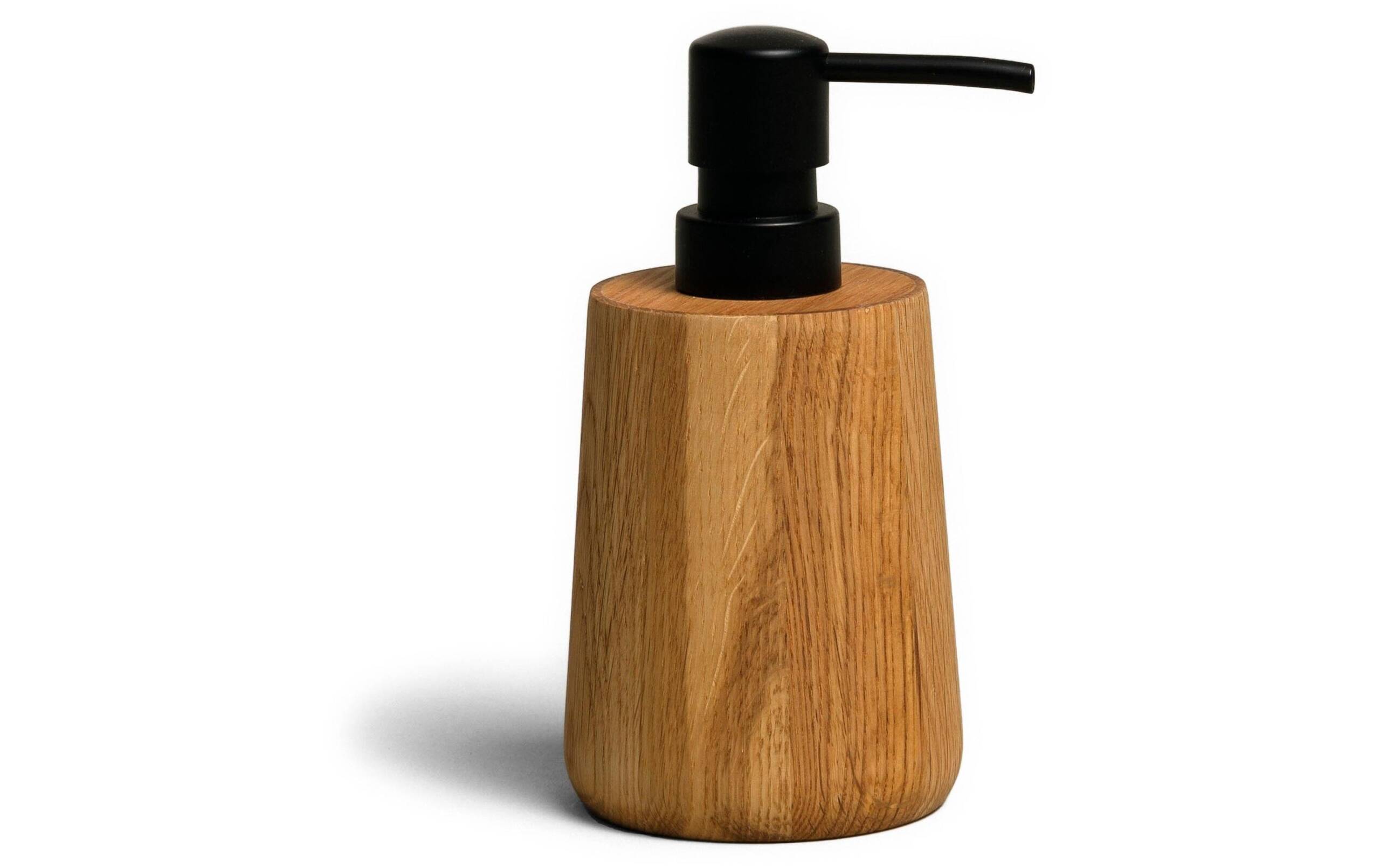 Möve Seifenspender Oak Eichenholz, 250 ml, 8x8x16 cm