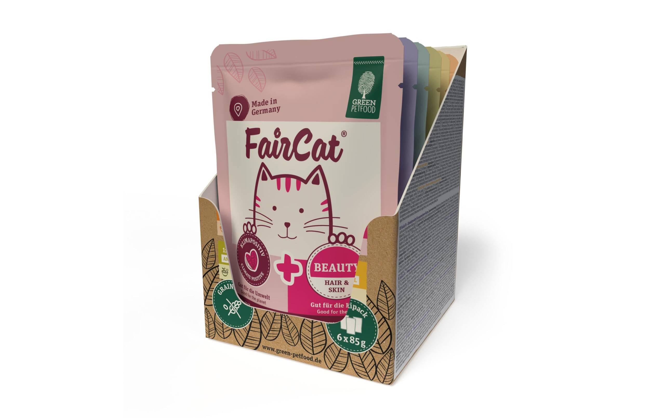 Green Petfood FairCat Nassfutter Multipack 6x 85 g