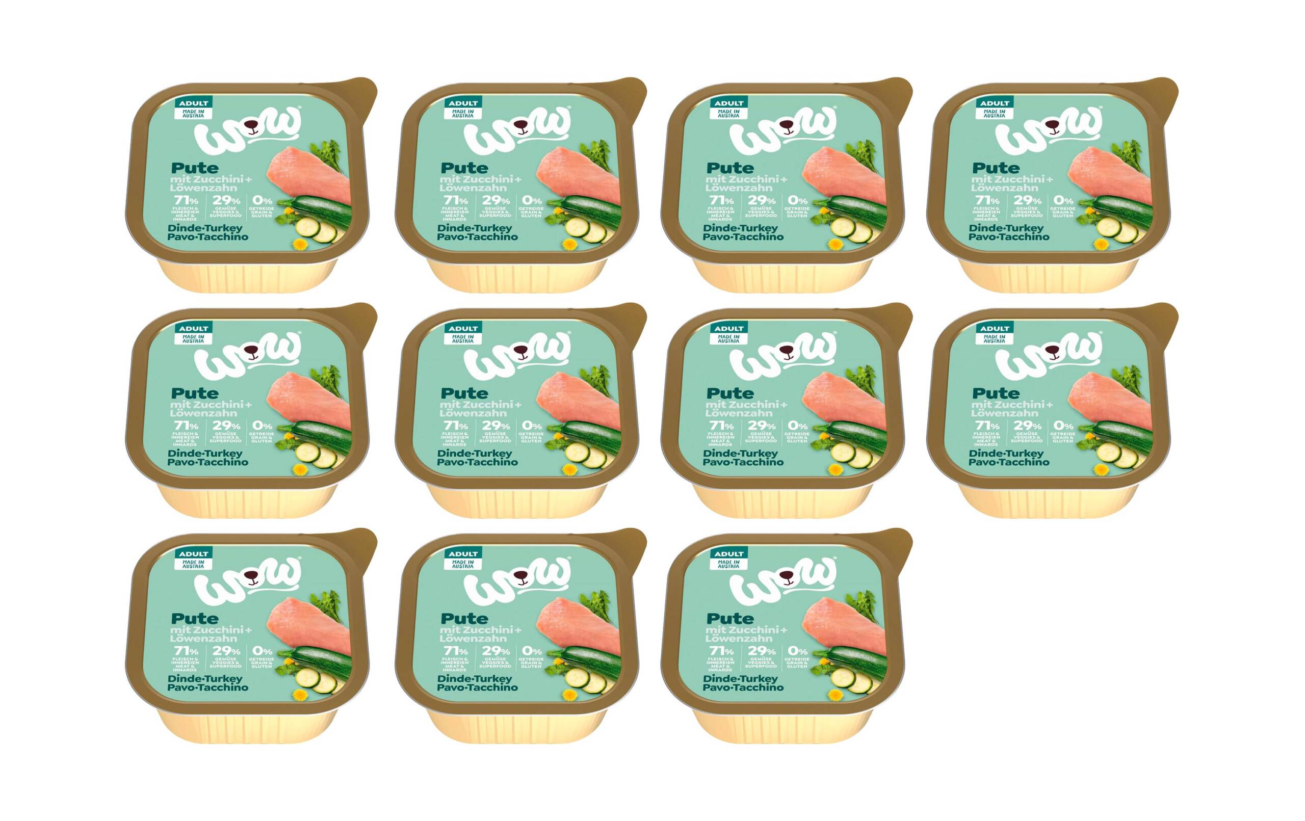 WOW Adult Truthahn Schale 11x150g Kit