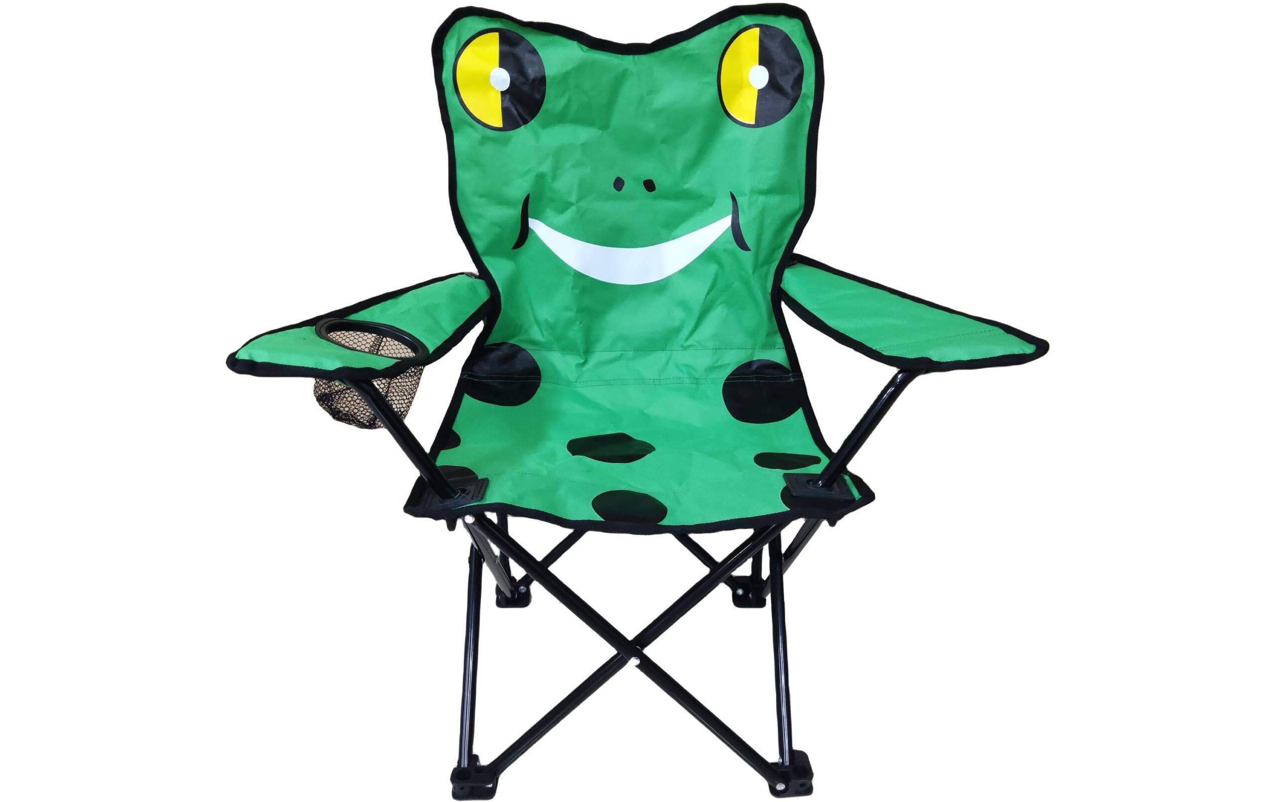 KOOR Campingstuhl Frosch 61x24x30cm, Polyester, grün