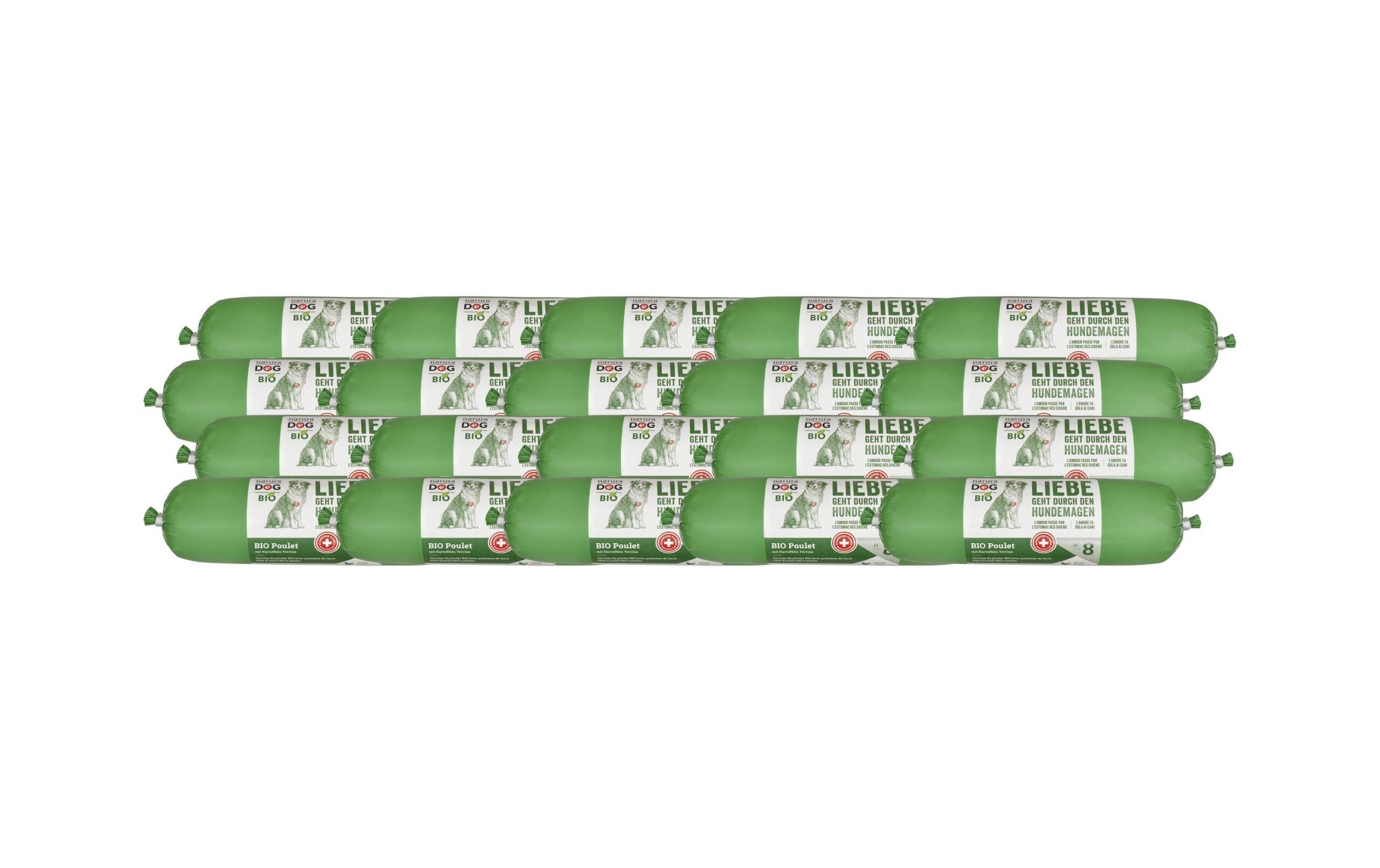 natura Dog BIO Nassfutter Poulet Kit mit Kartoffeln Terrine 20x400g