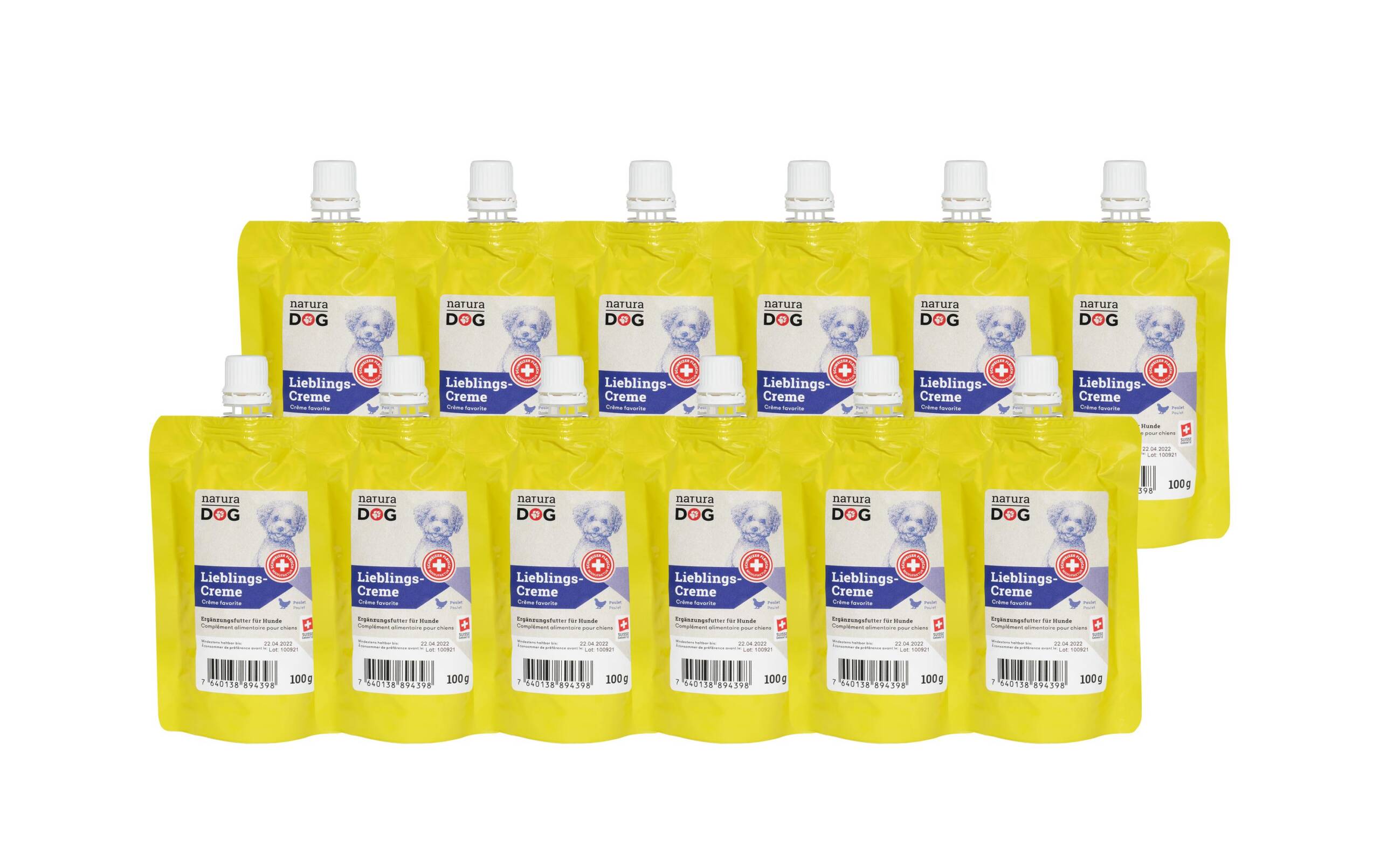 natura Dog Lieblingscreme Poulet Kit 12x100g