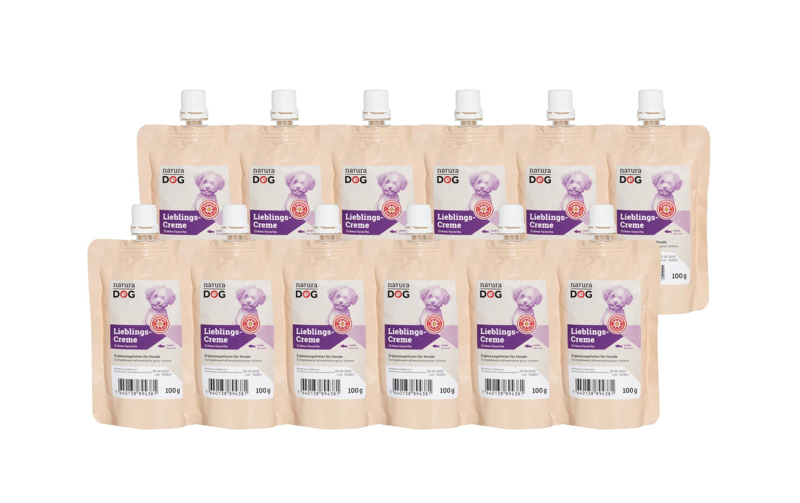 natura Dog Lieblingscreme Lachs Kit 12x100g