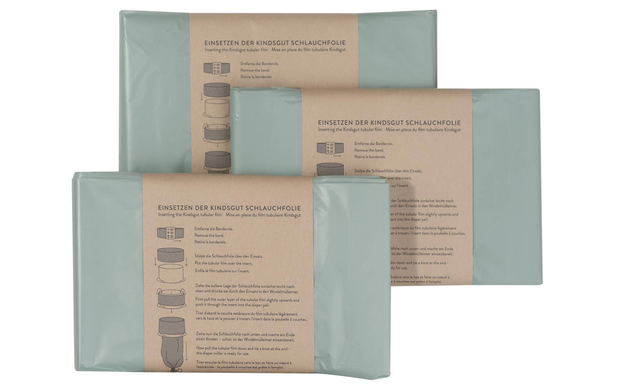 Kindsgut Nachfüllkassetten 3er-Set zu Windelmülleimer Wal
