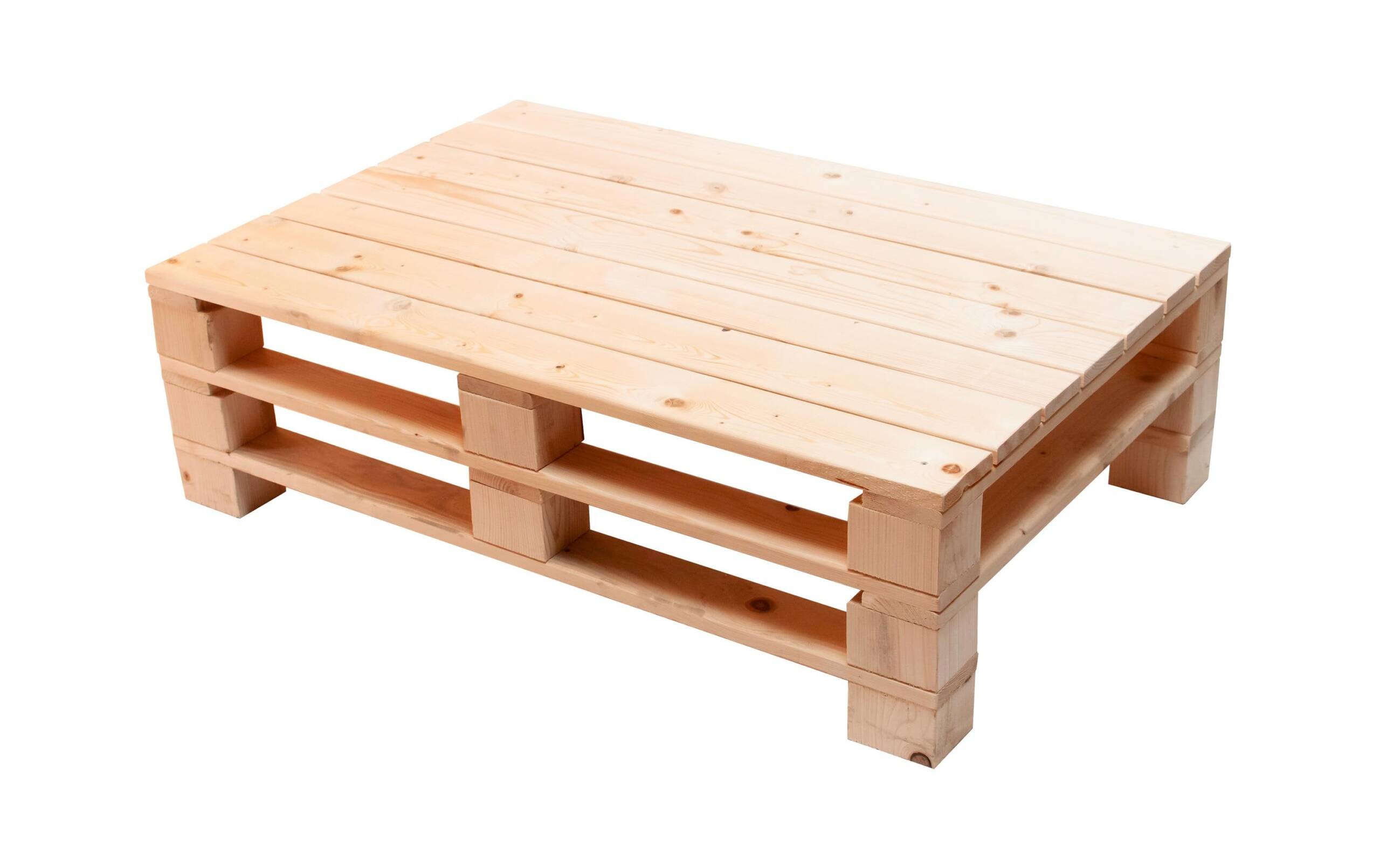 COCON Palettentisch natur 120x80xH35cm