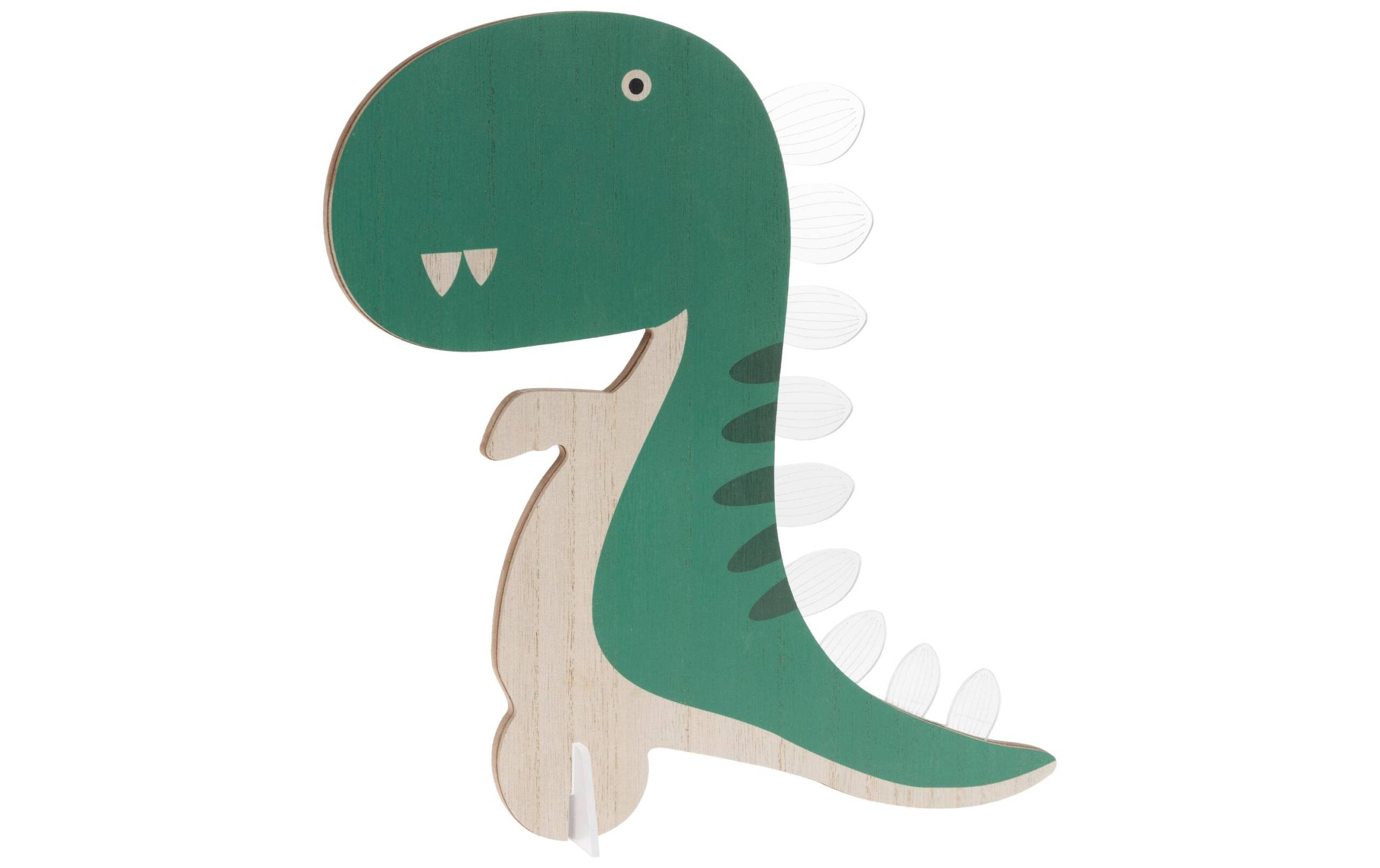 COCON Dekolampe stehende Dino Holz 27x2x28cm