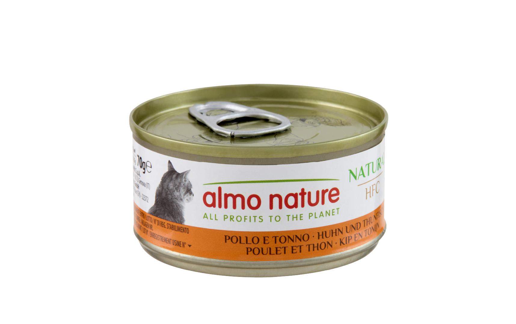 Almo Nature Nassfutter HFC Natural Huhn/Thunfisch Dose 70g