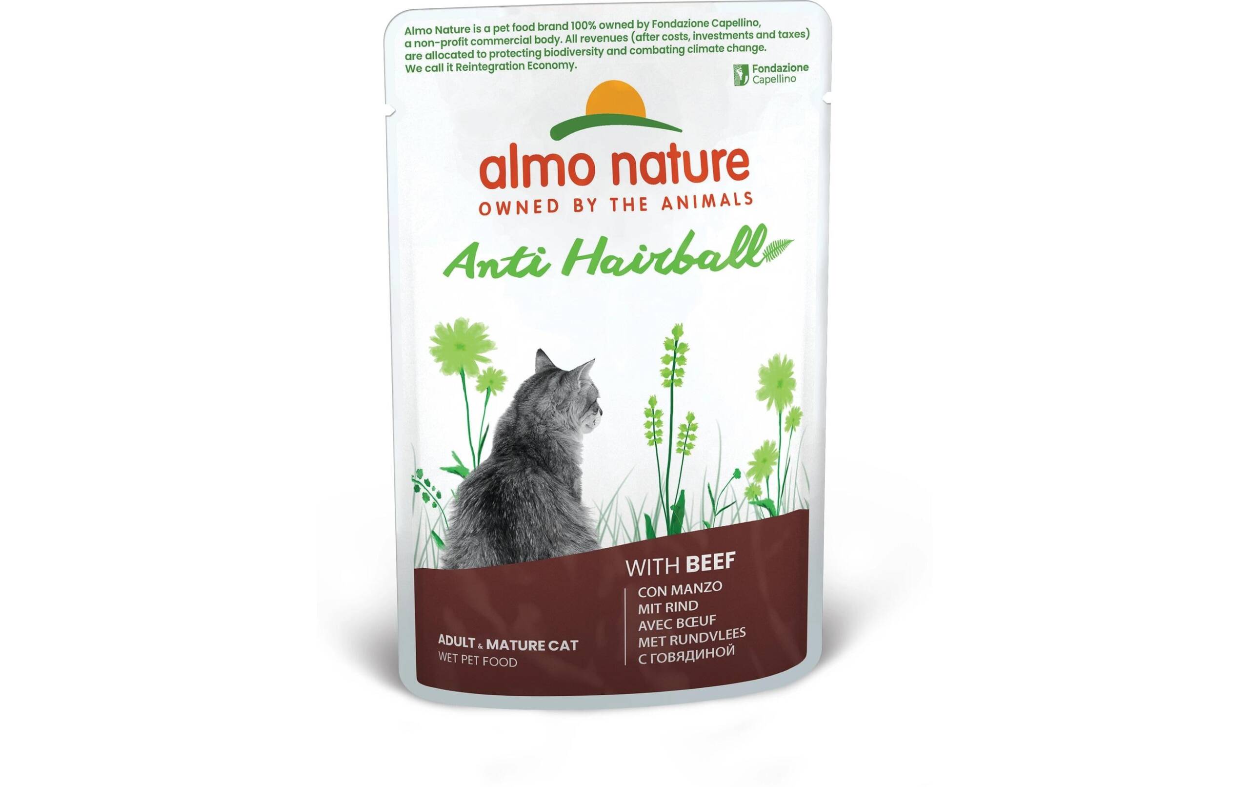 Almo Nature Nassfutter PFC Daily Anti Hair Rind Beutel 70g