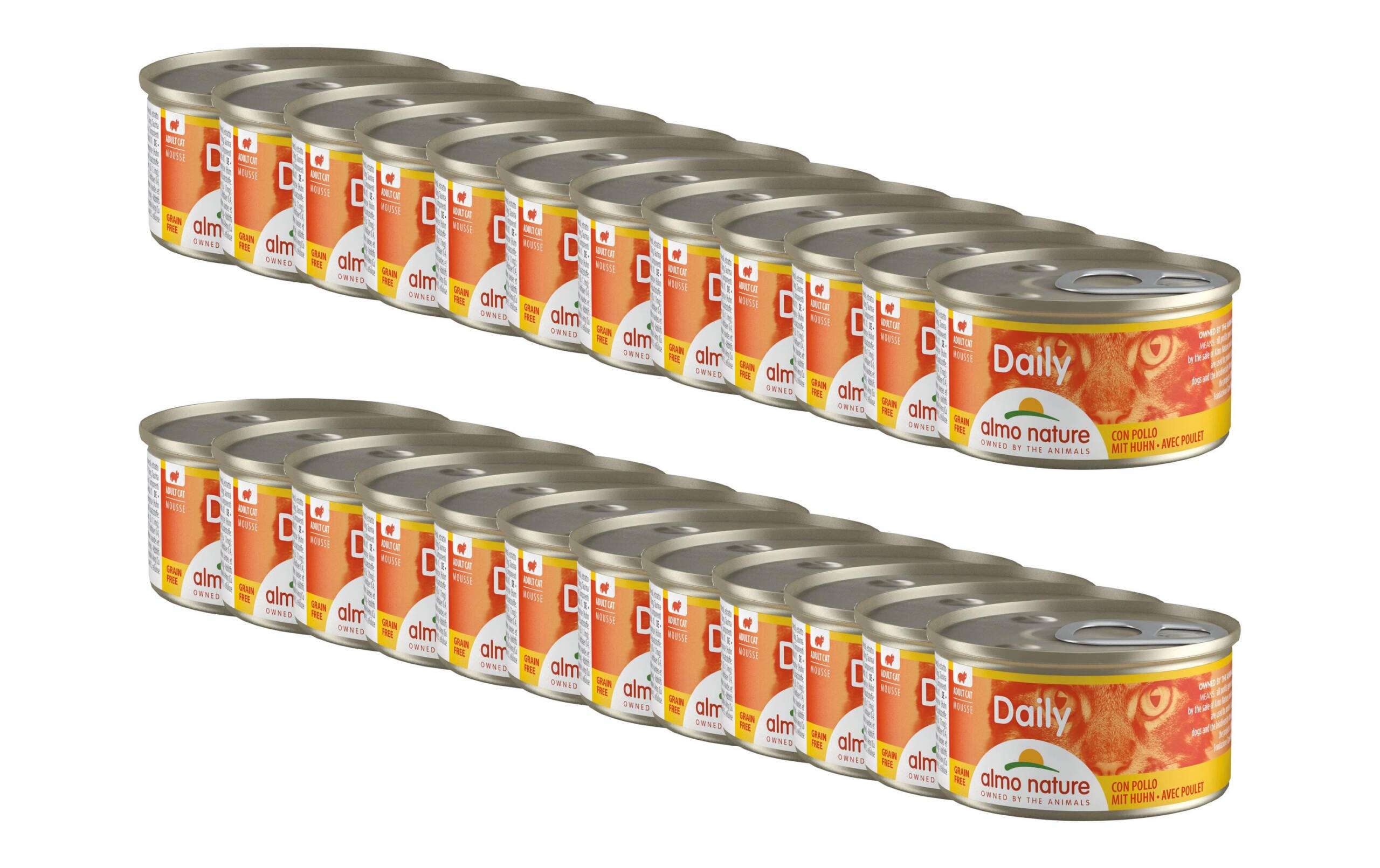 Almo Nature Nassfutter Daily Mousse KIT Huhn 24x85g