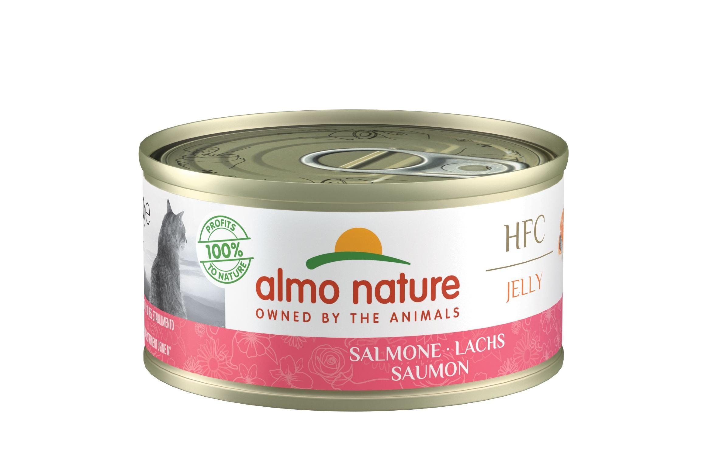 Almo Nature Nassfutter HFC Jelly KIT Lachs Dose 24x70g – Bild 3
