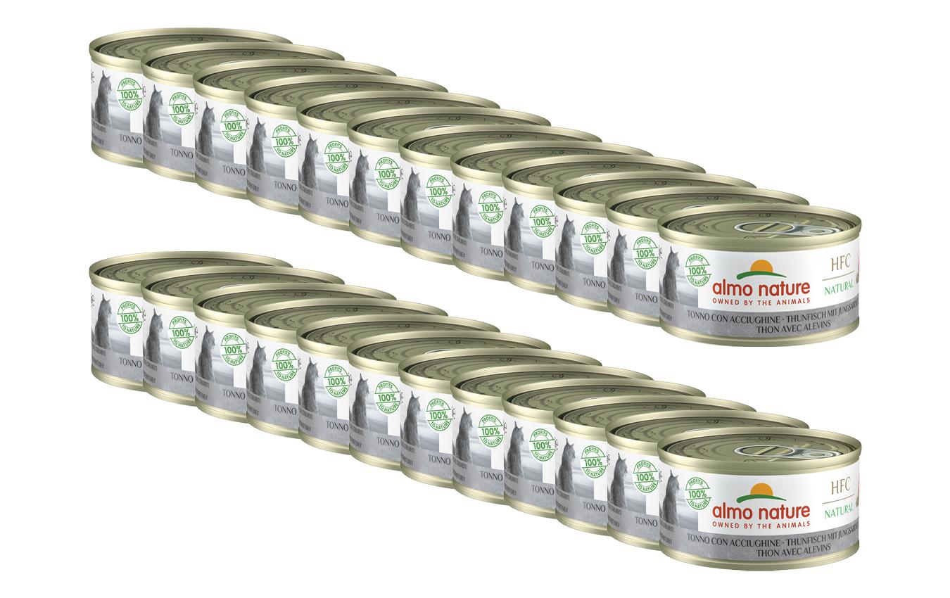 Almo Nature Nassfutter HFC Natural KIT Thunfisch/Sardellen Dose 24x70g