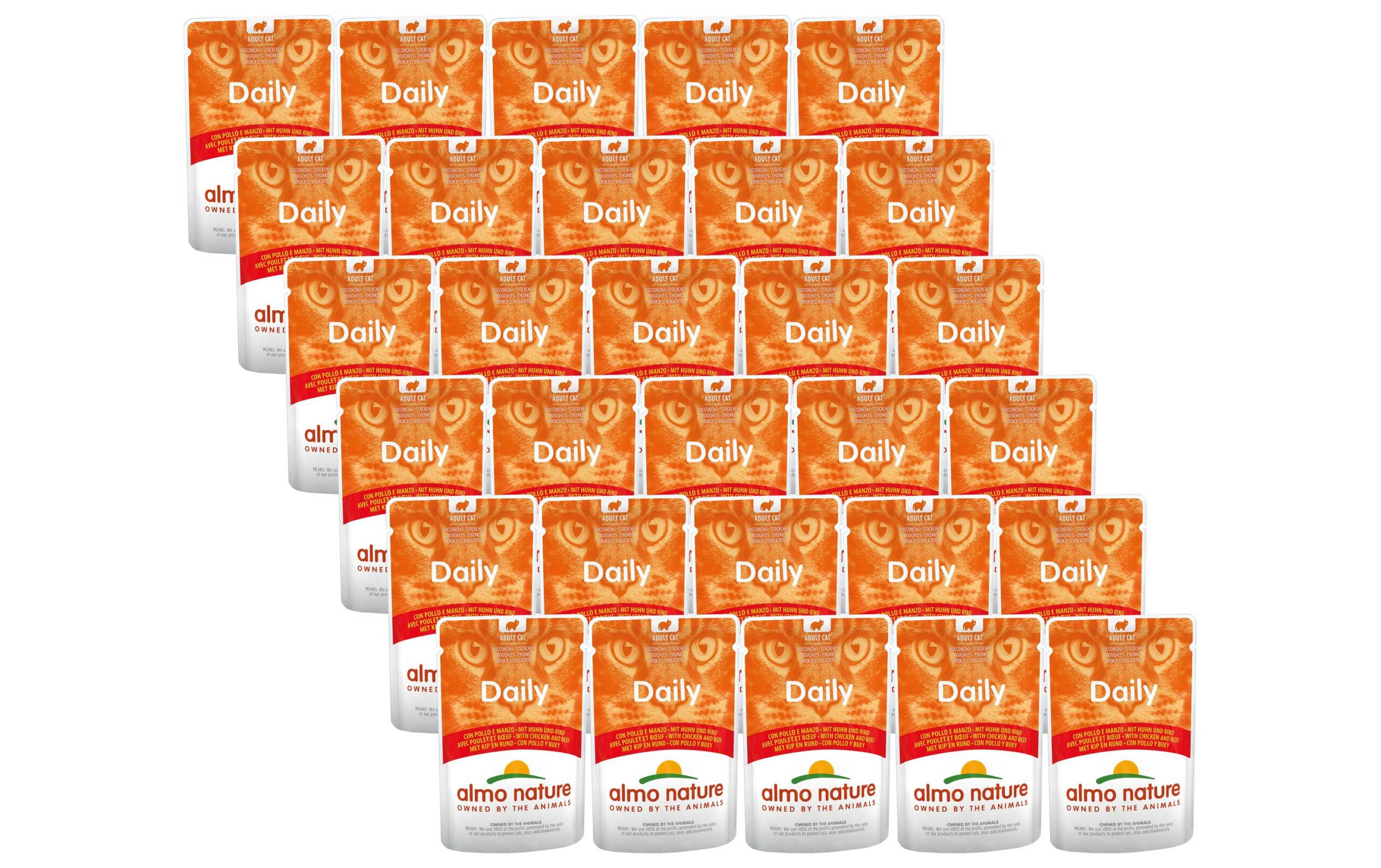 Almo Nature Nassfutter PFC Daily KIT Huhn/Rind Beutel 30x70g